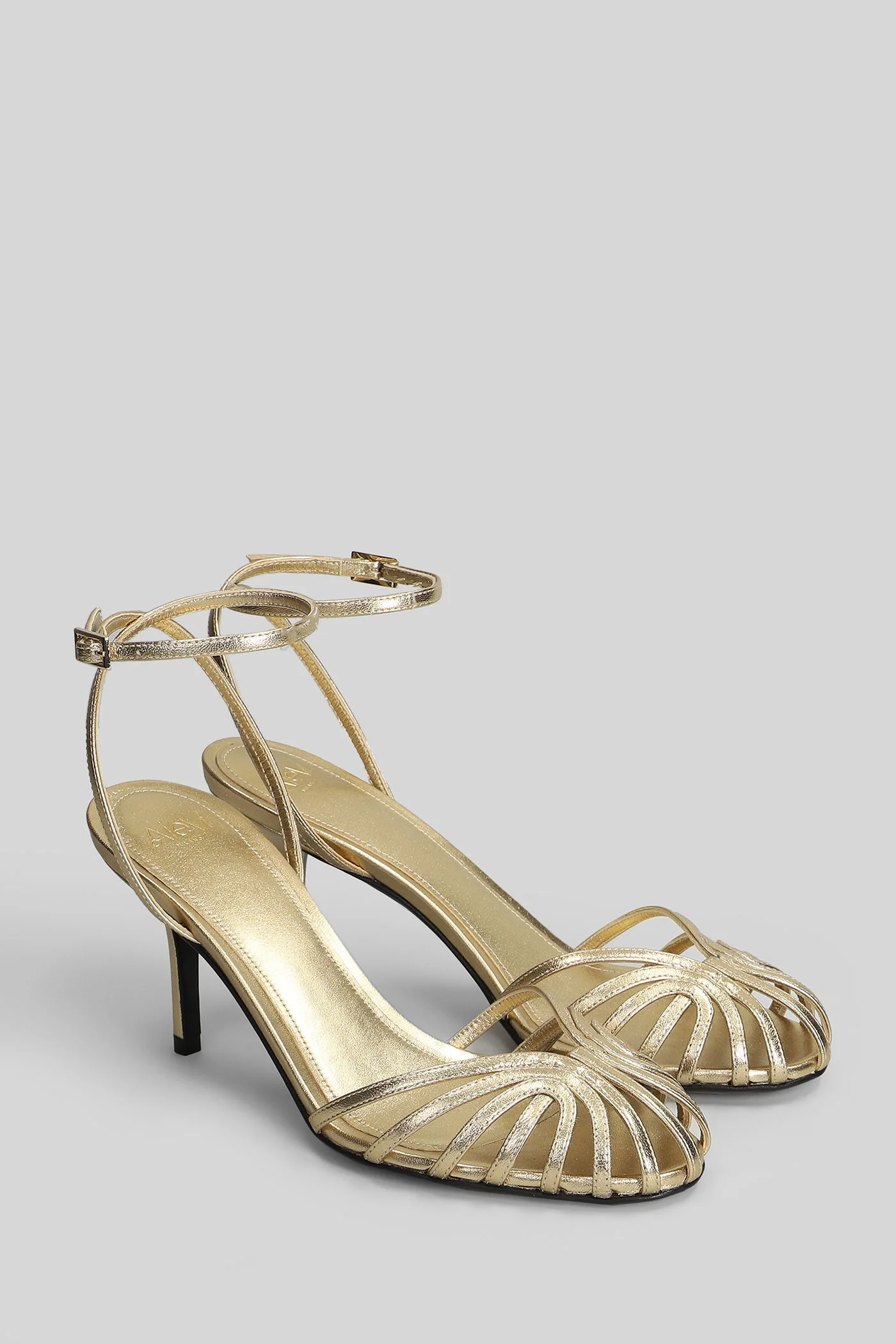 Blake 75 Sandals in gold leather - Image 17