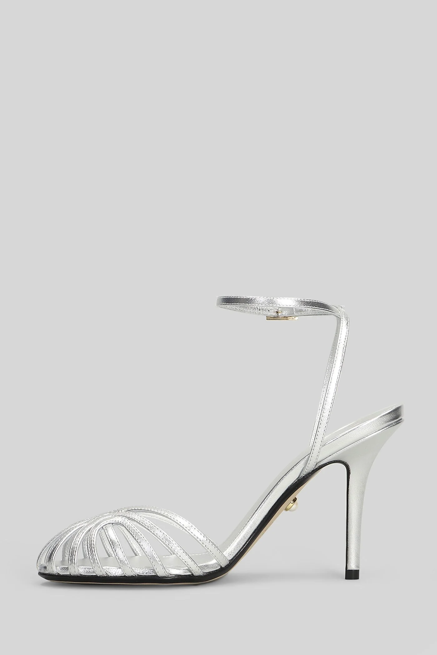 Blake 95 Sandals in silver leather - Image 58