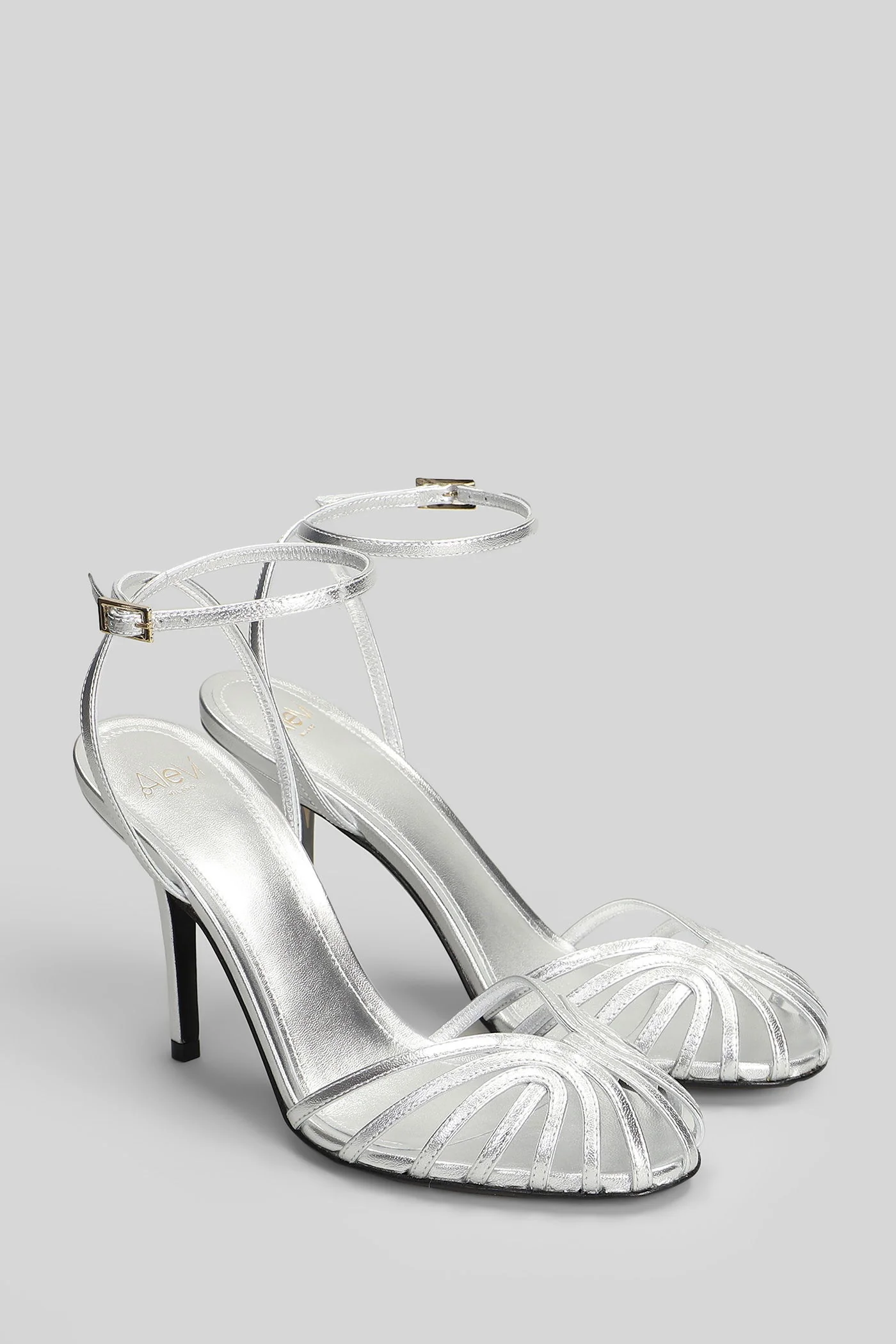 Blake 95 Sandals in silver leather - Image 67