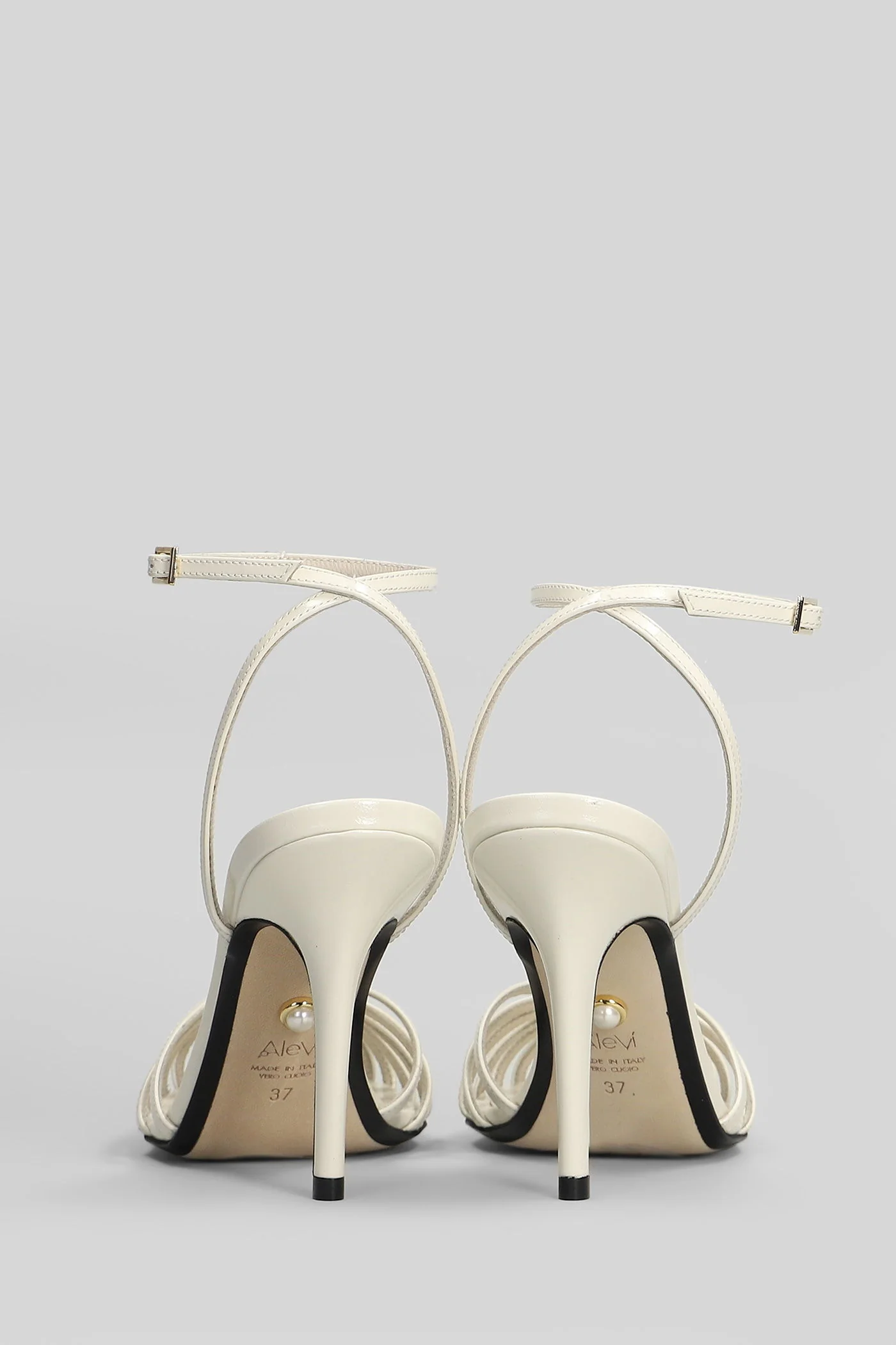 Blake 95 Sandals in white patent leather - Image 4