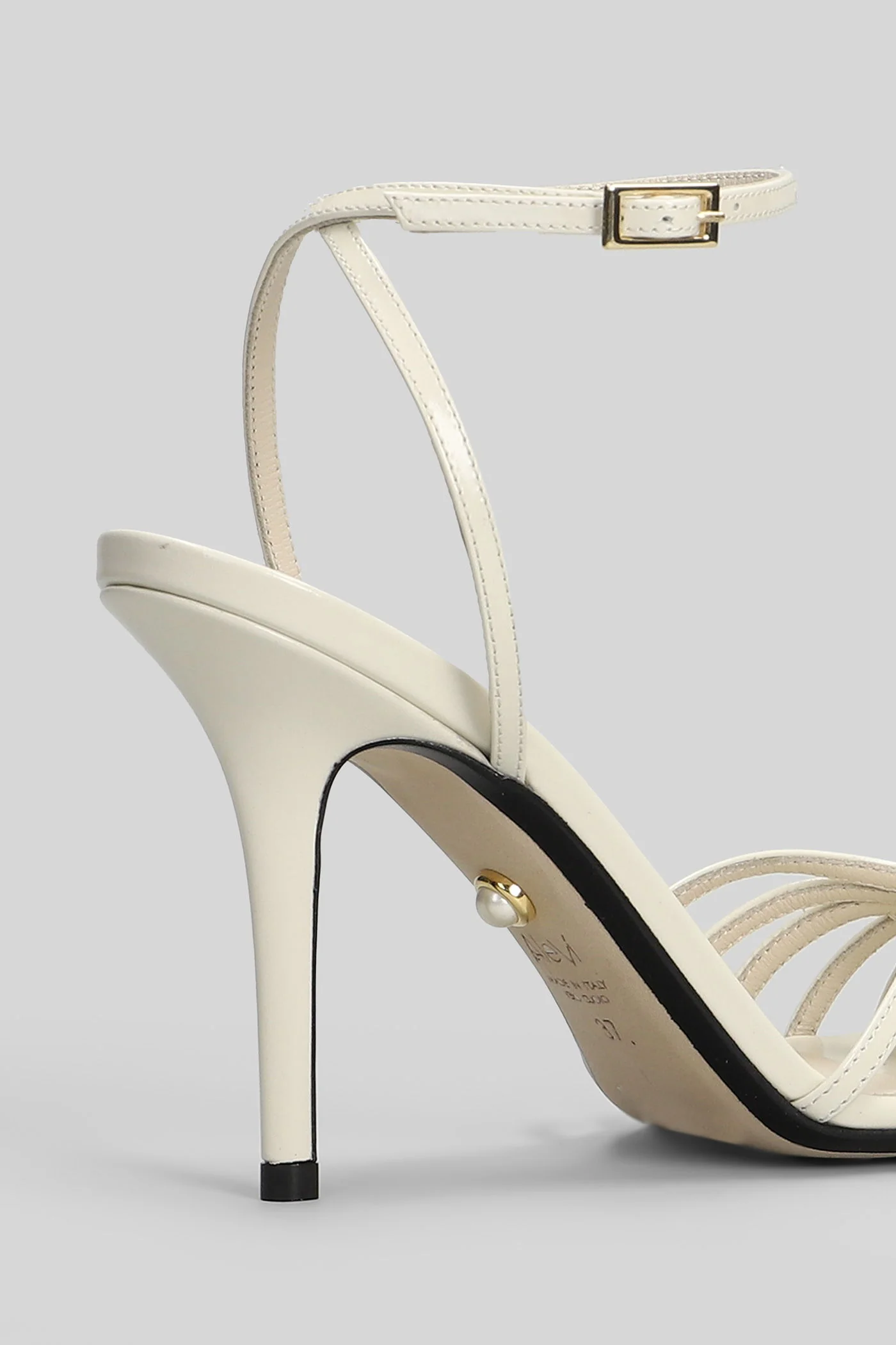 Blake 95 Sandals in white patent leather - Image 5