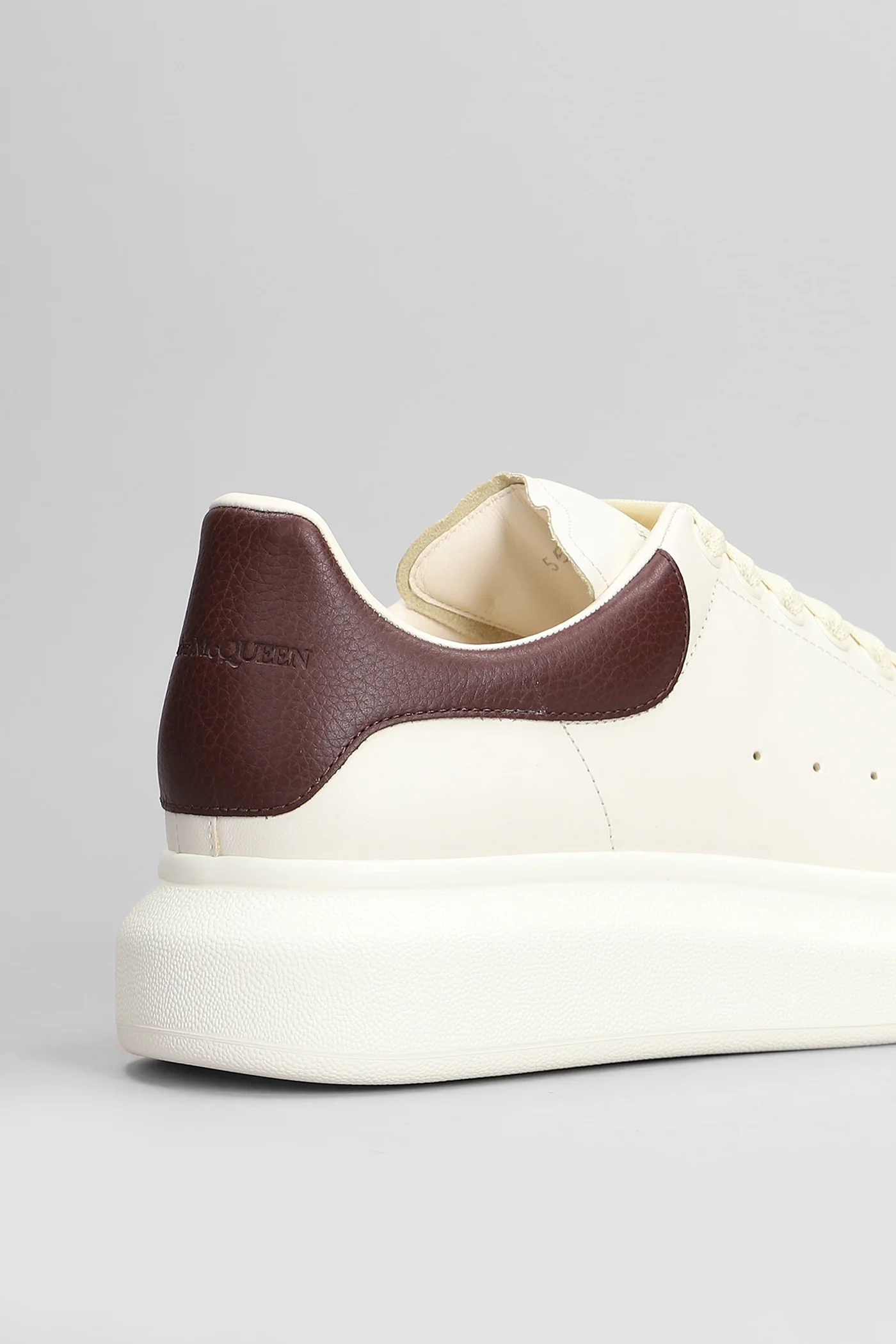 Oversize sneak Sneakers in beige leather - Image 15