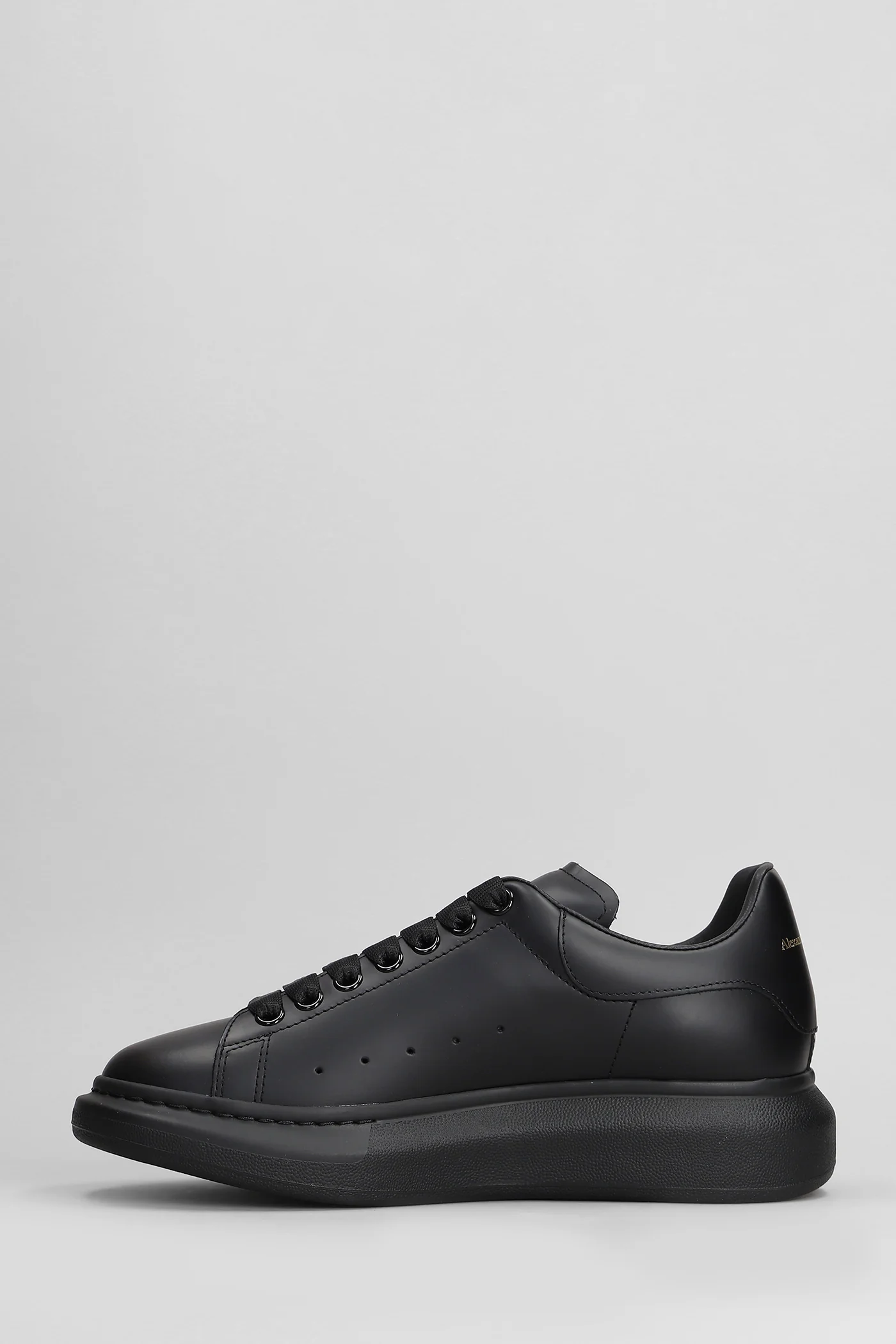 Oversize sneak Sneakers in black leather - Image 3