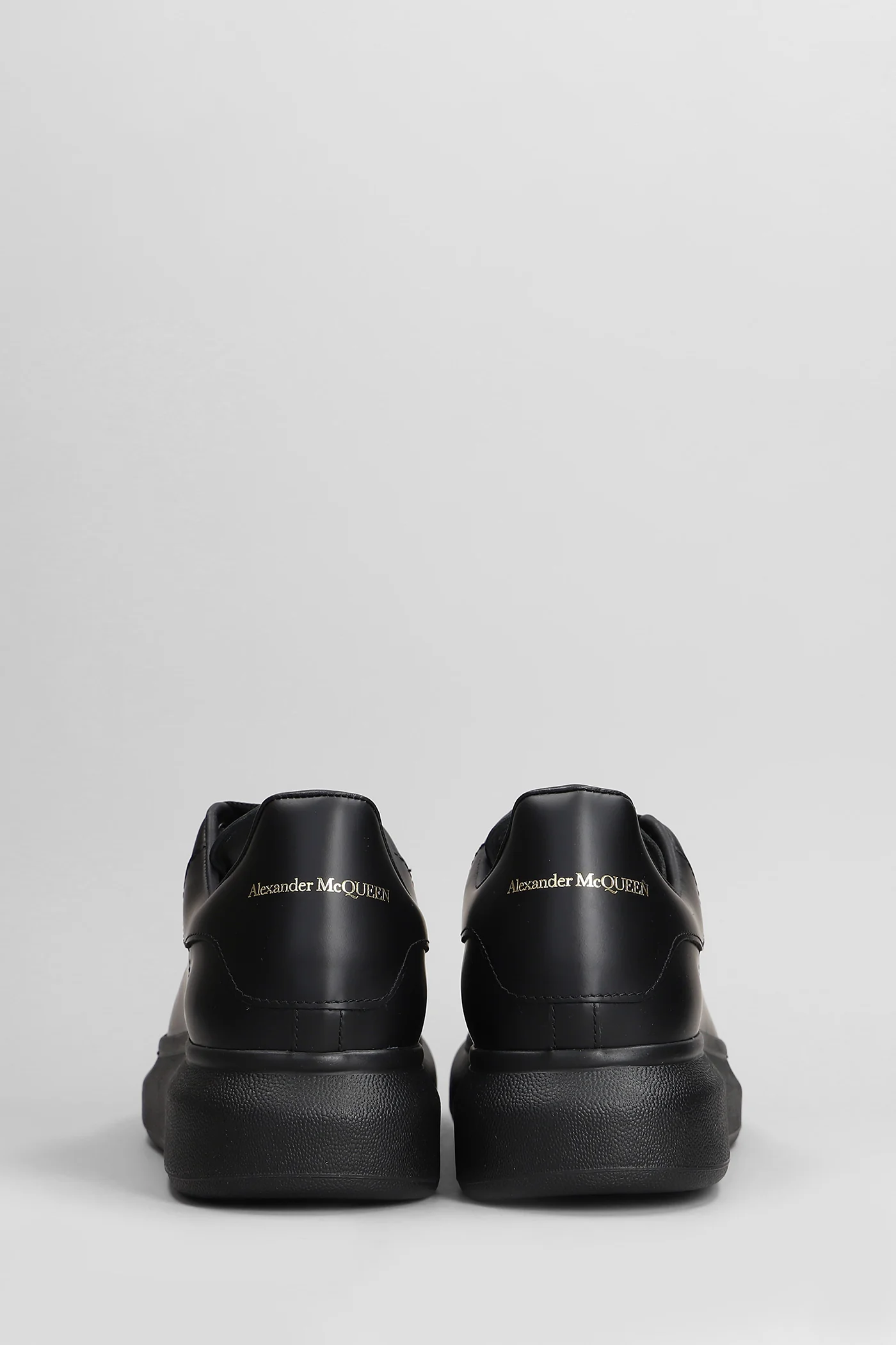 Oversize sneak Sneakers in black leather - Image 4