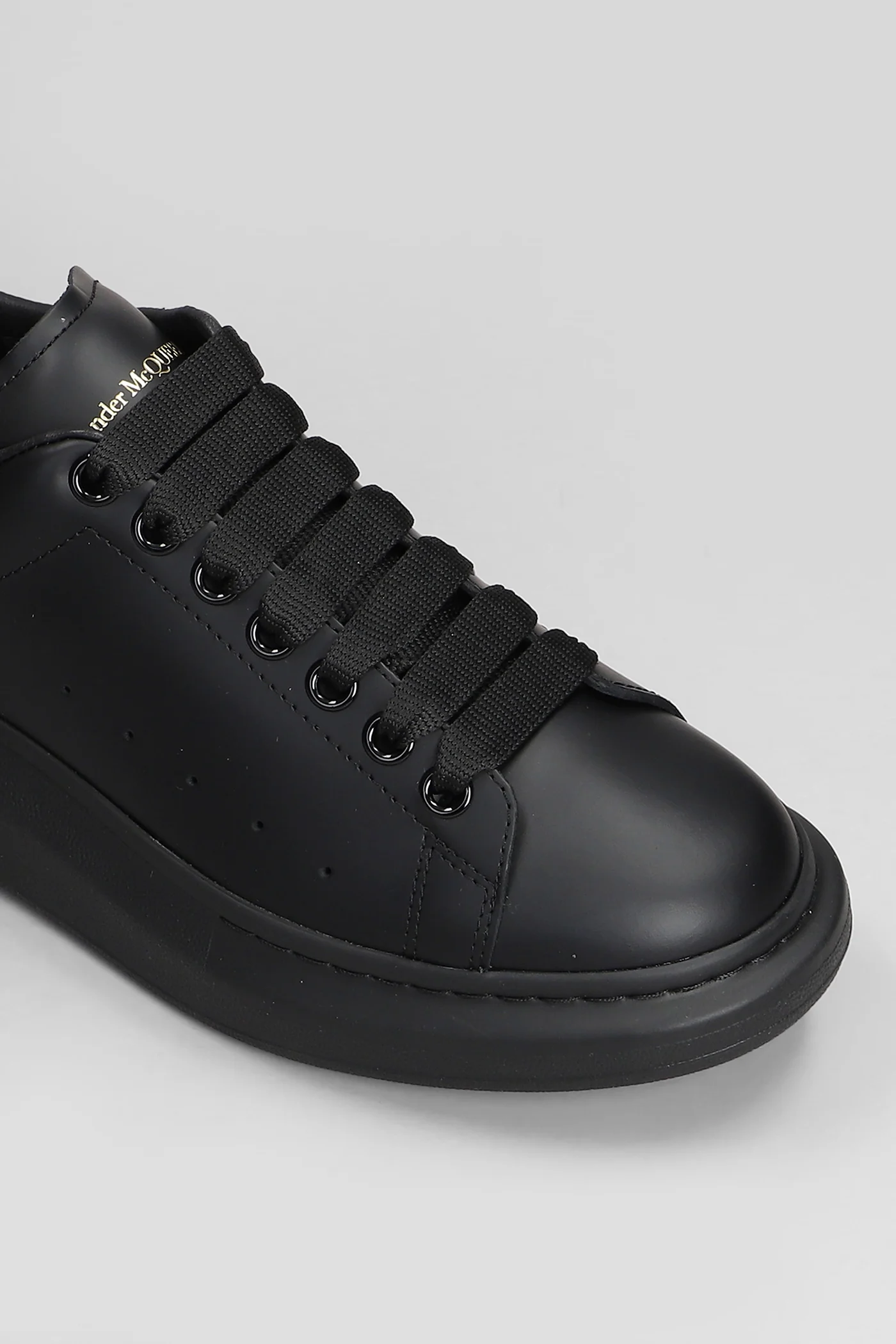 Oversize sneak Sneakers in black leather - Image 5