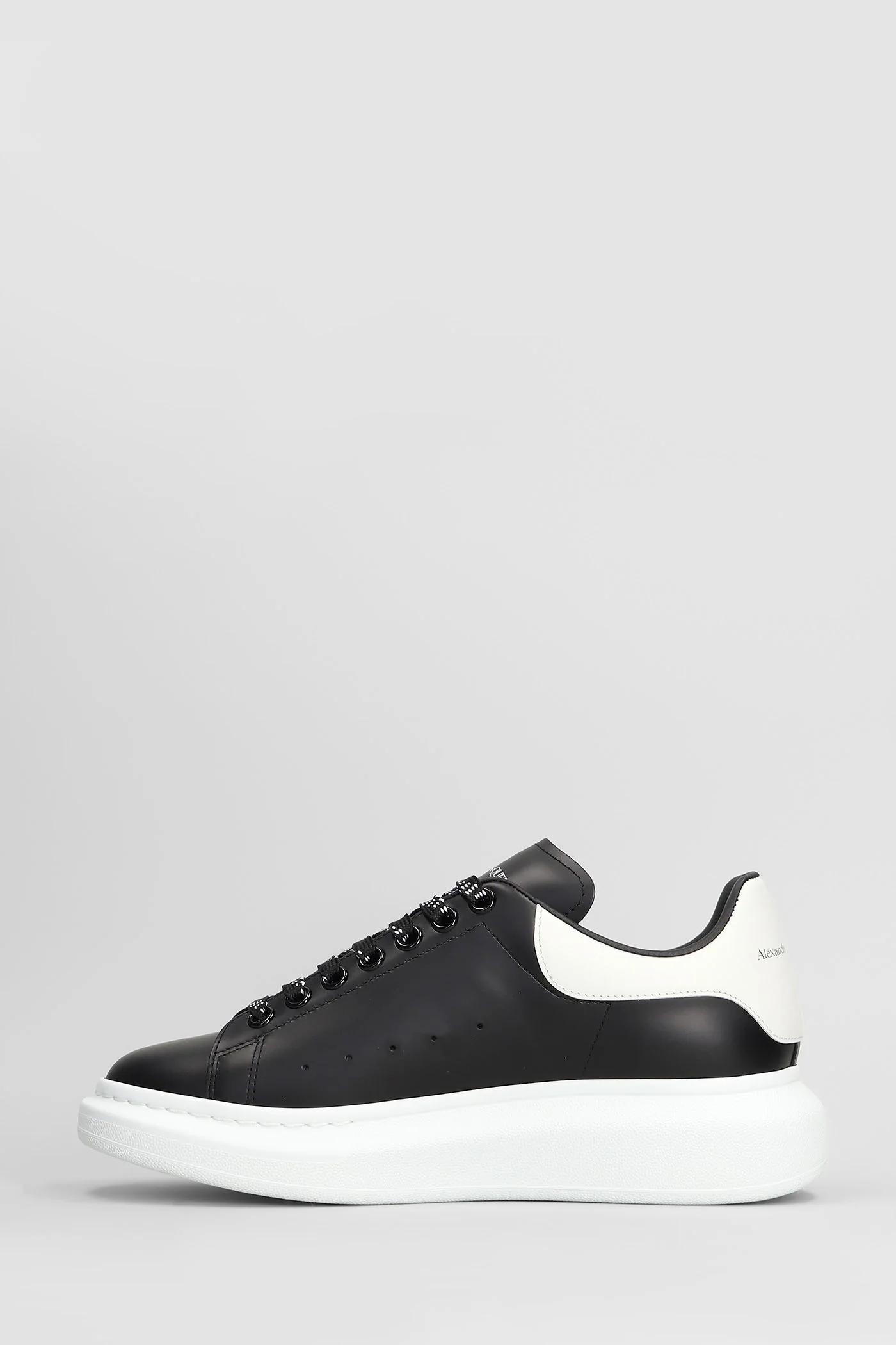 Oversize sneak Sneakers in black leather - Image 3