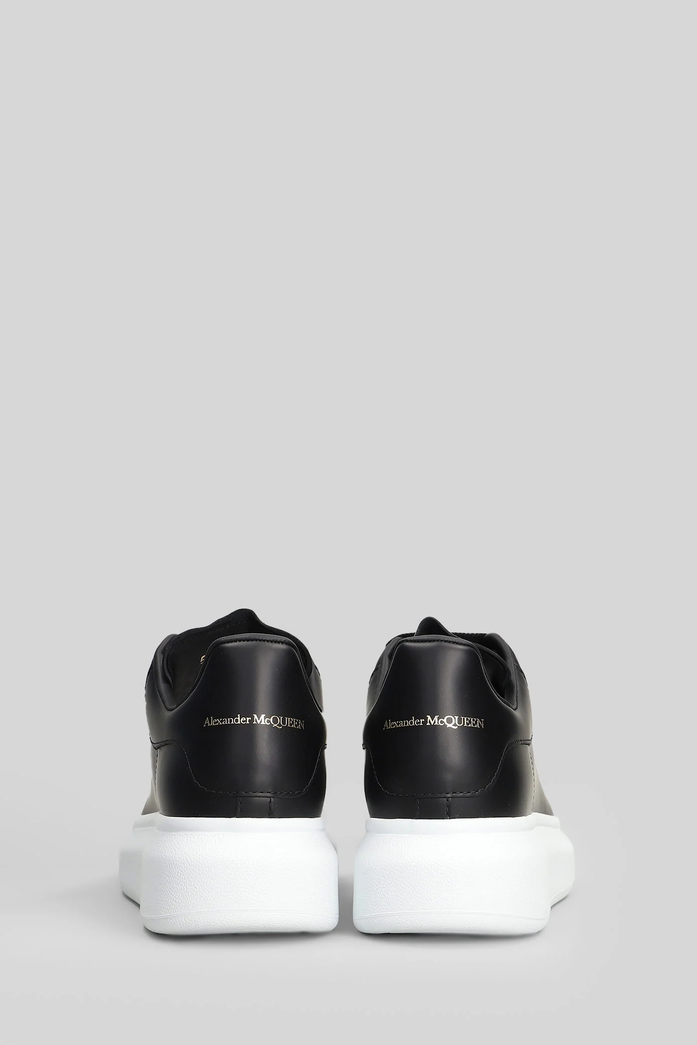 Oversize sneak Sneakers in black leather - Image 4