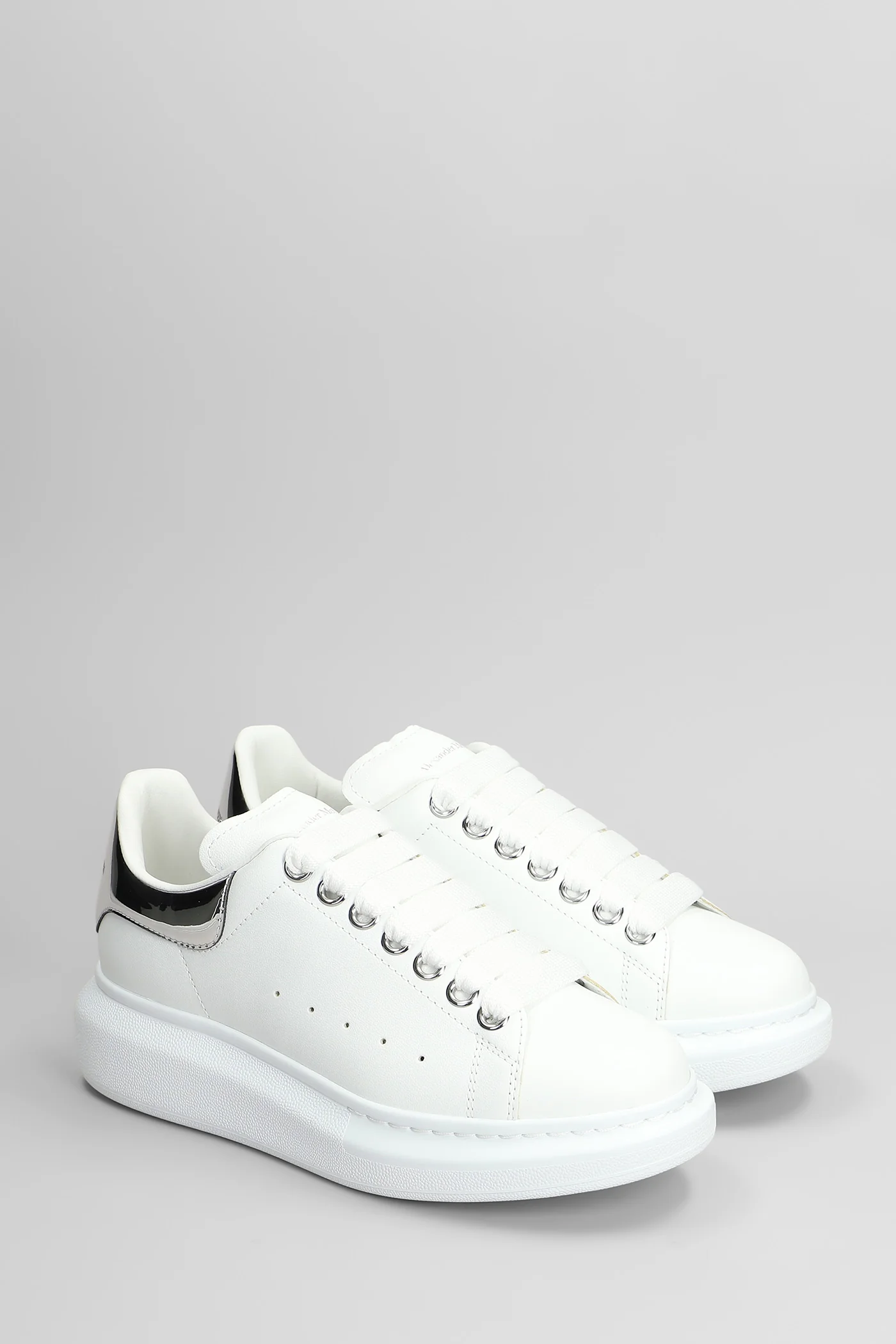 Oversize sneak Sneakers in white leather - Image 2