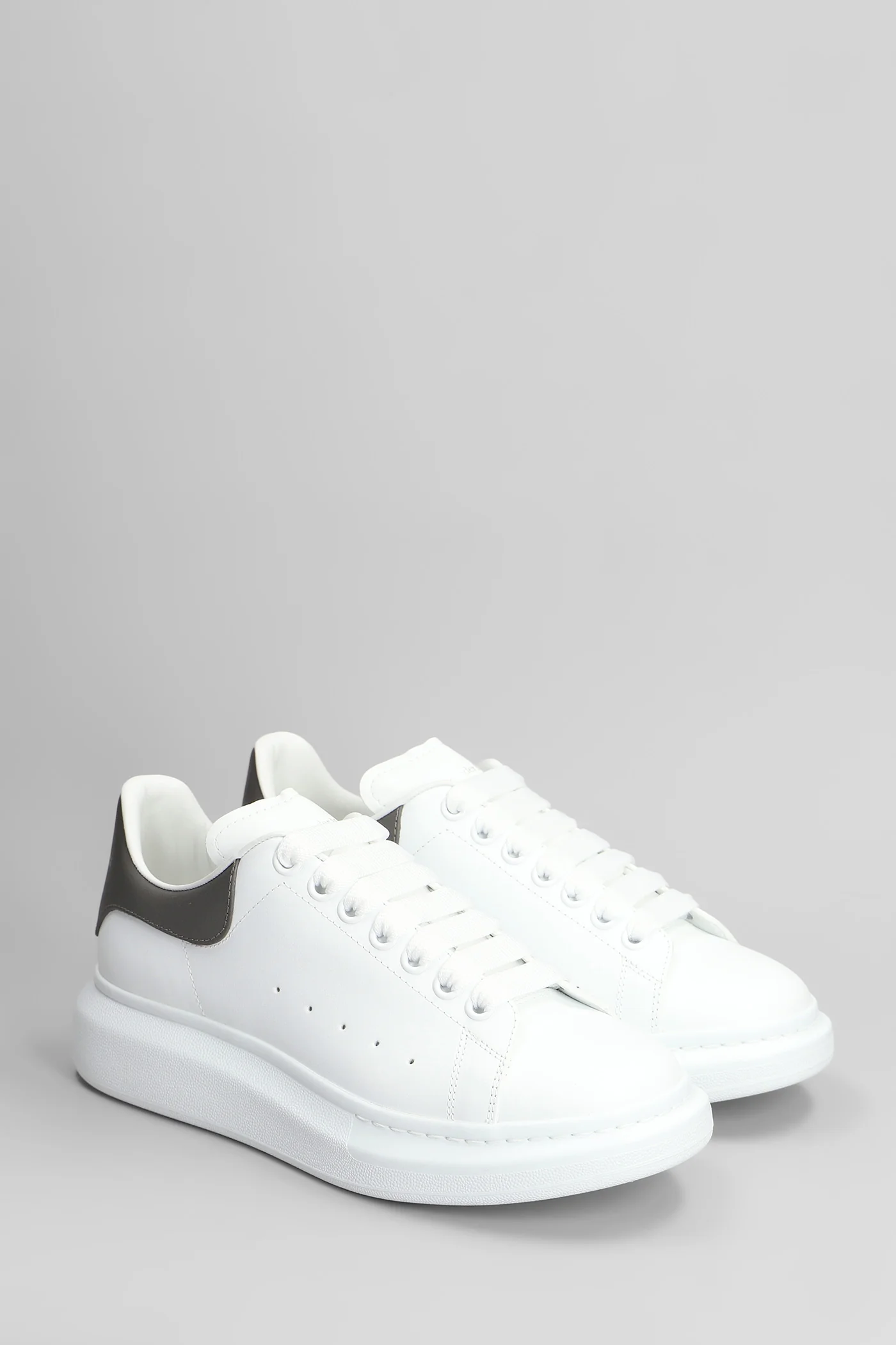Oversize sneak Sneakers in white leather - Image 2