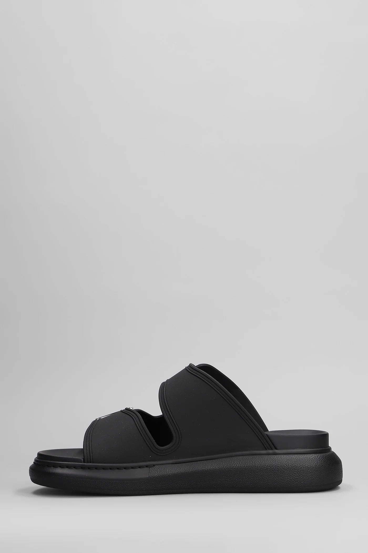 Sandals in black rubber/plasic - Image 3