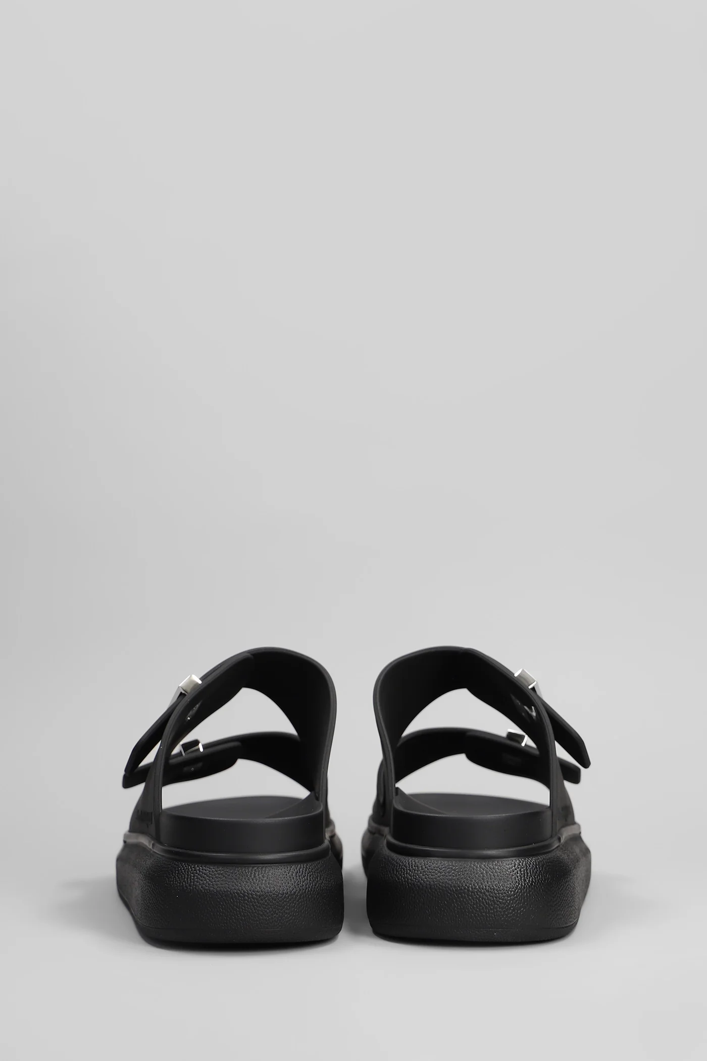 Sandals in black rubber/plasic - Image 4