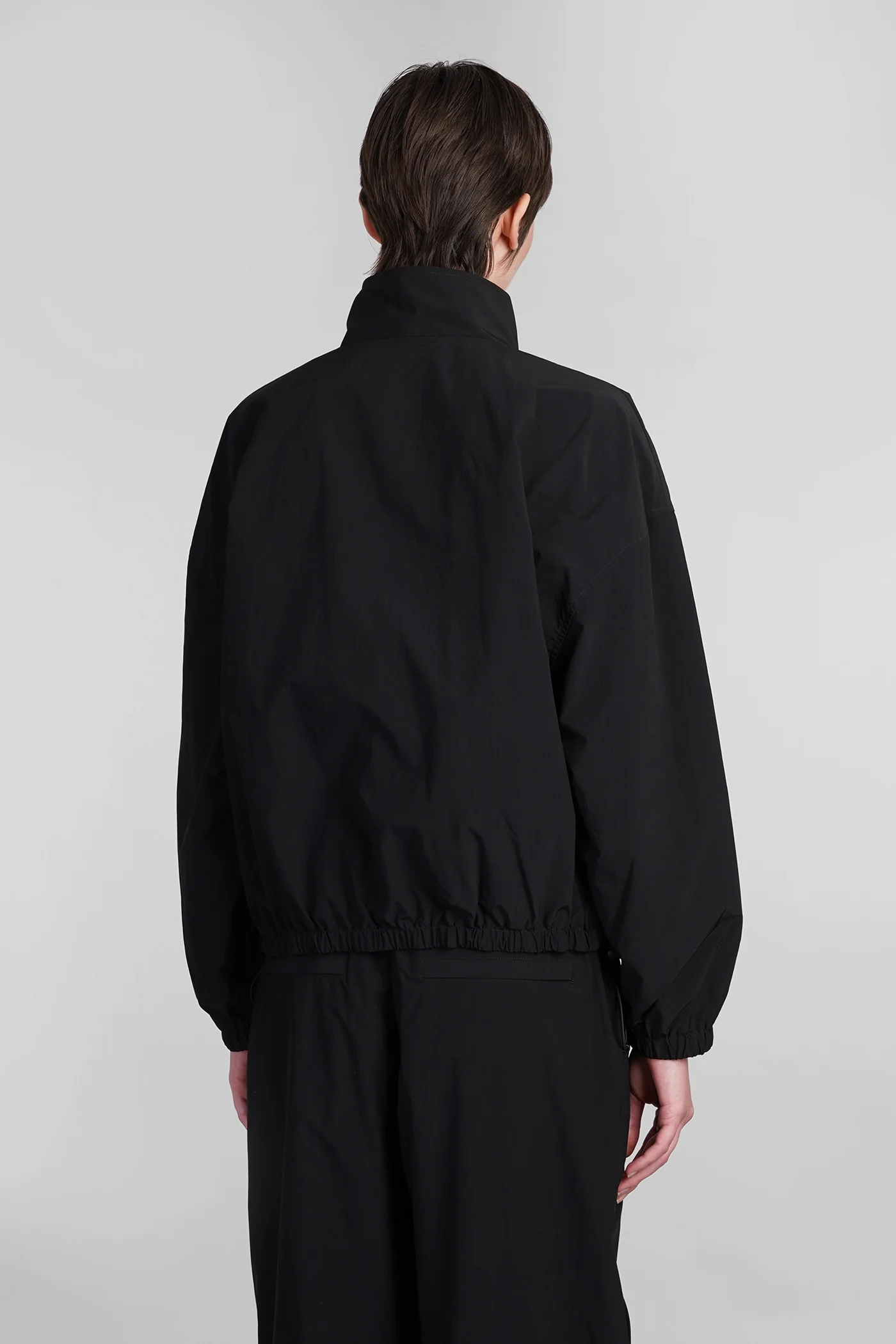 Casual jacket in black polyester - Image 3