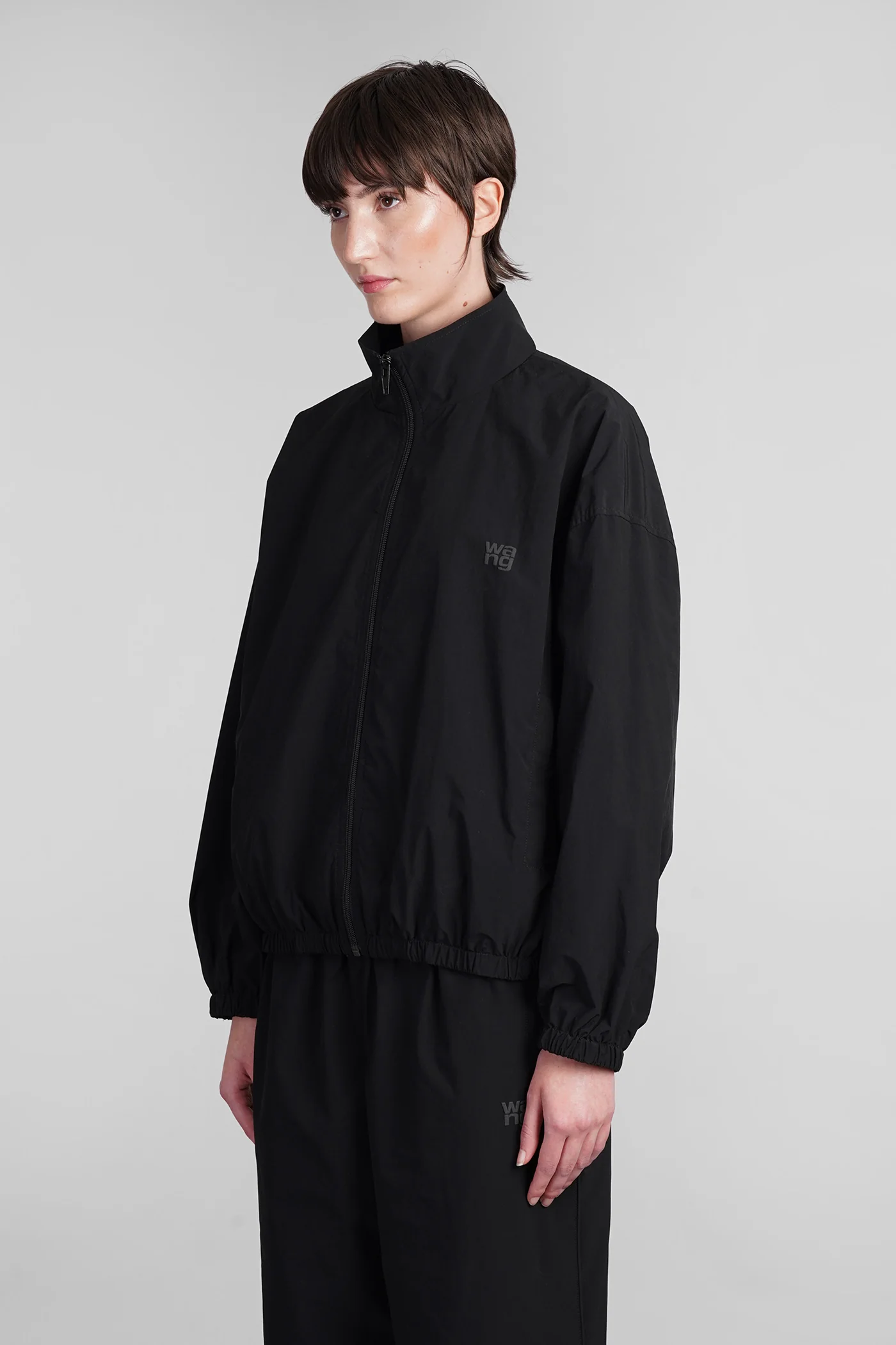 Casual jacket in black polyester - Image 4