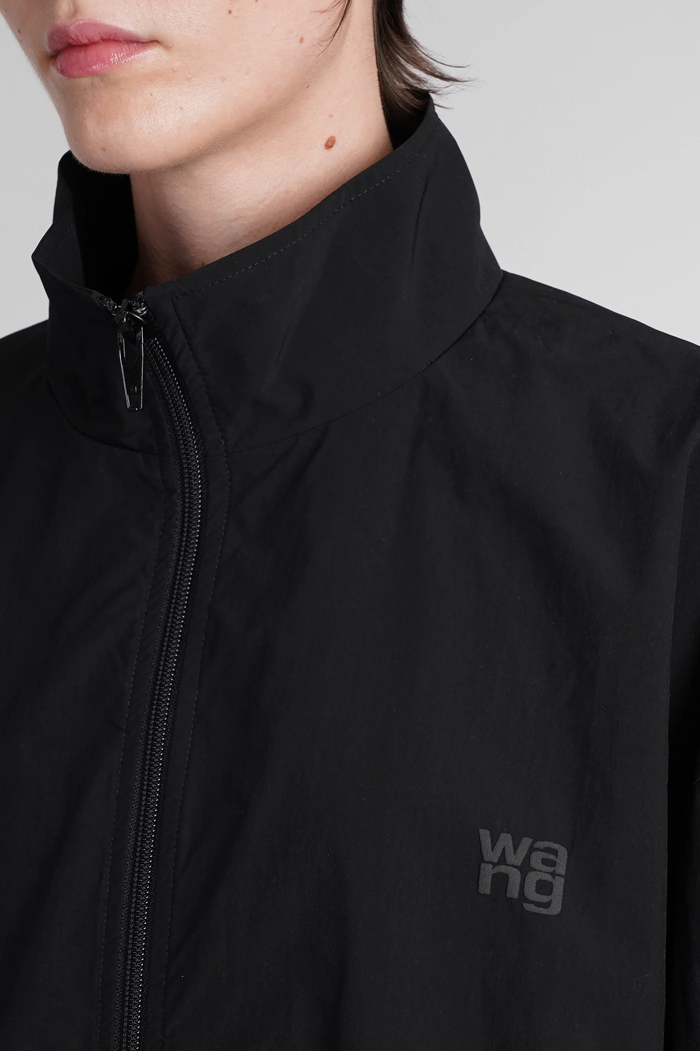 Casual jacket in black polyester - Image 5
