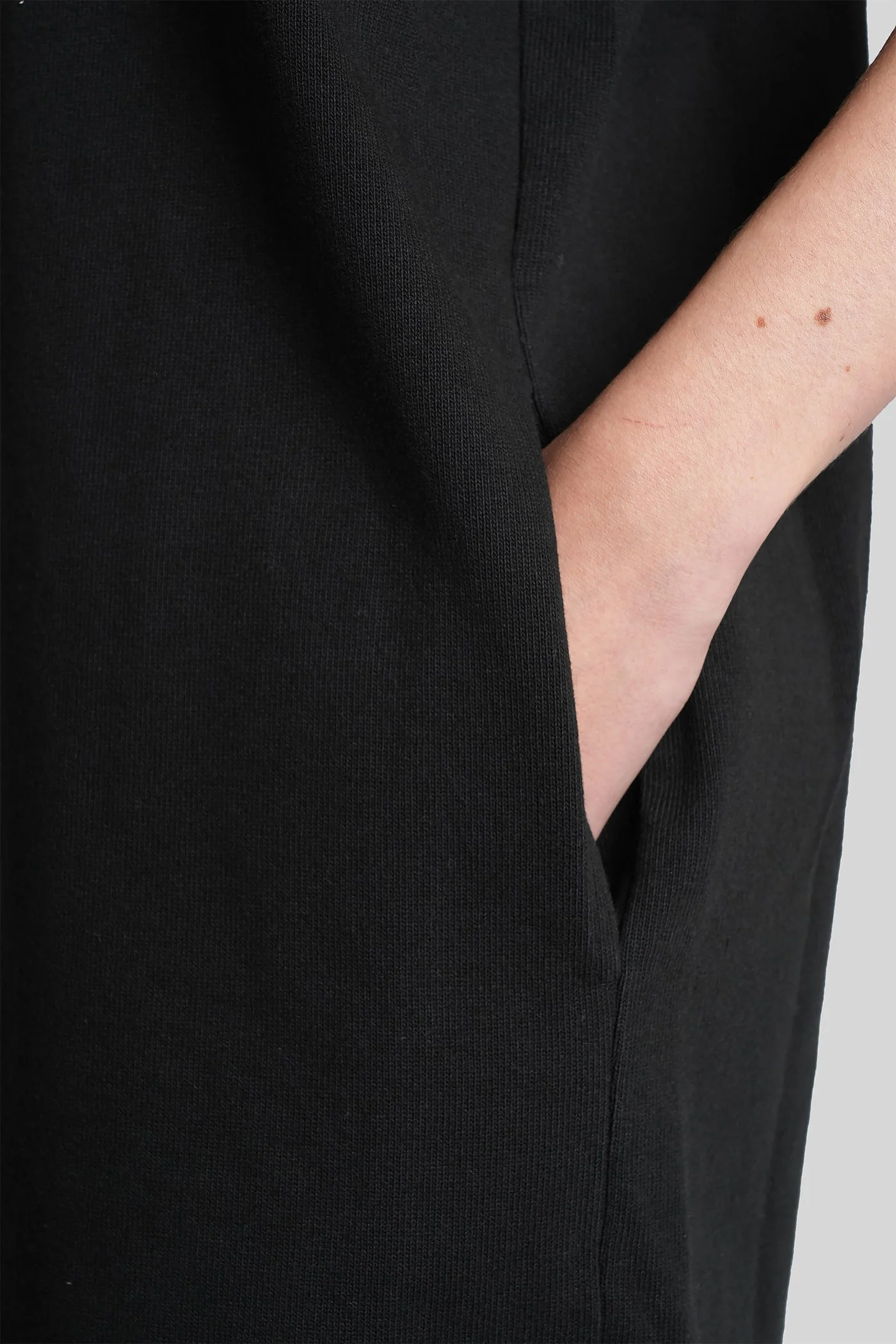Mini dress in black cotton - Image 5