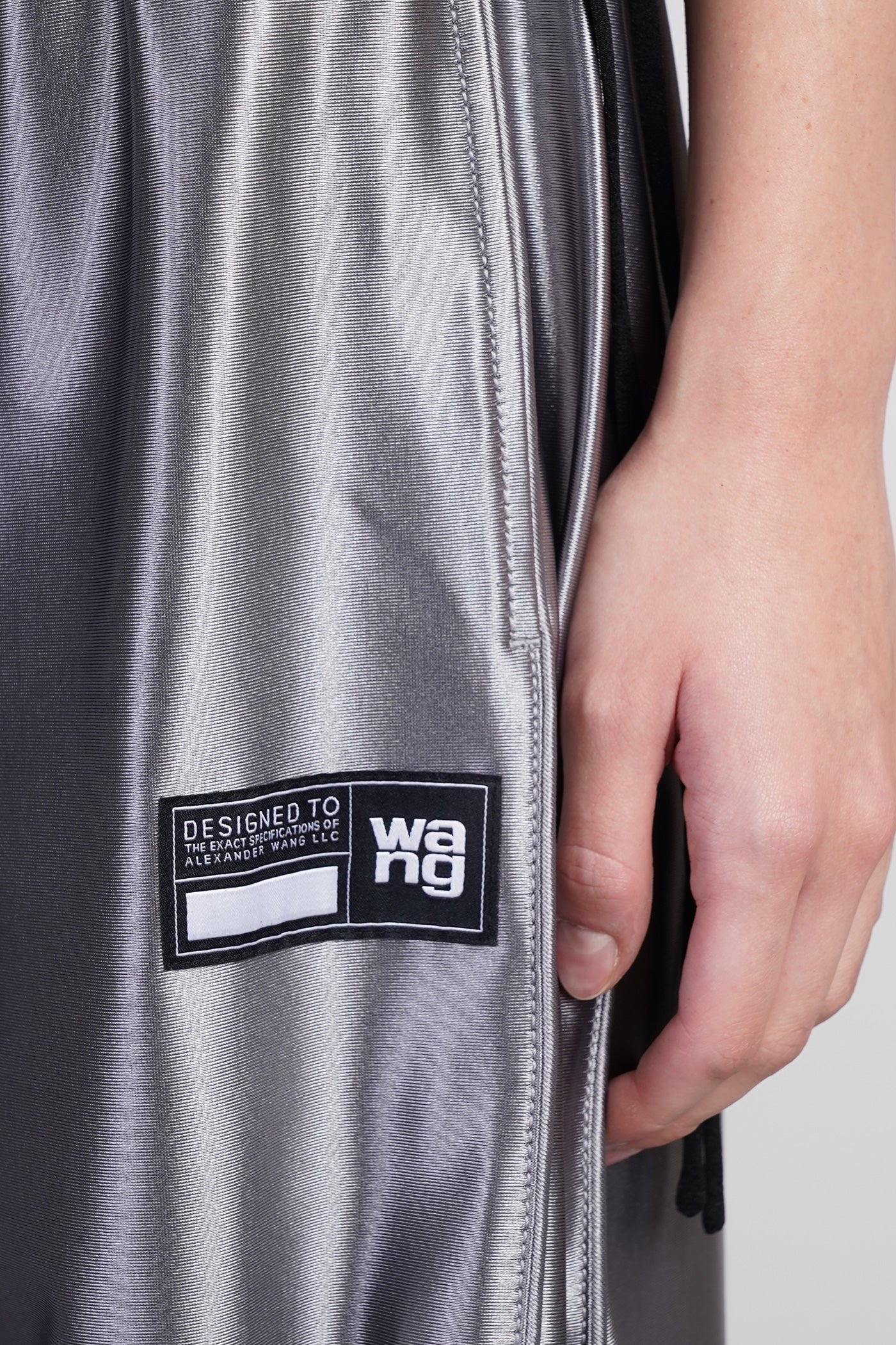 Pants in grey polyester - Image 5