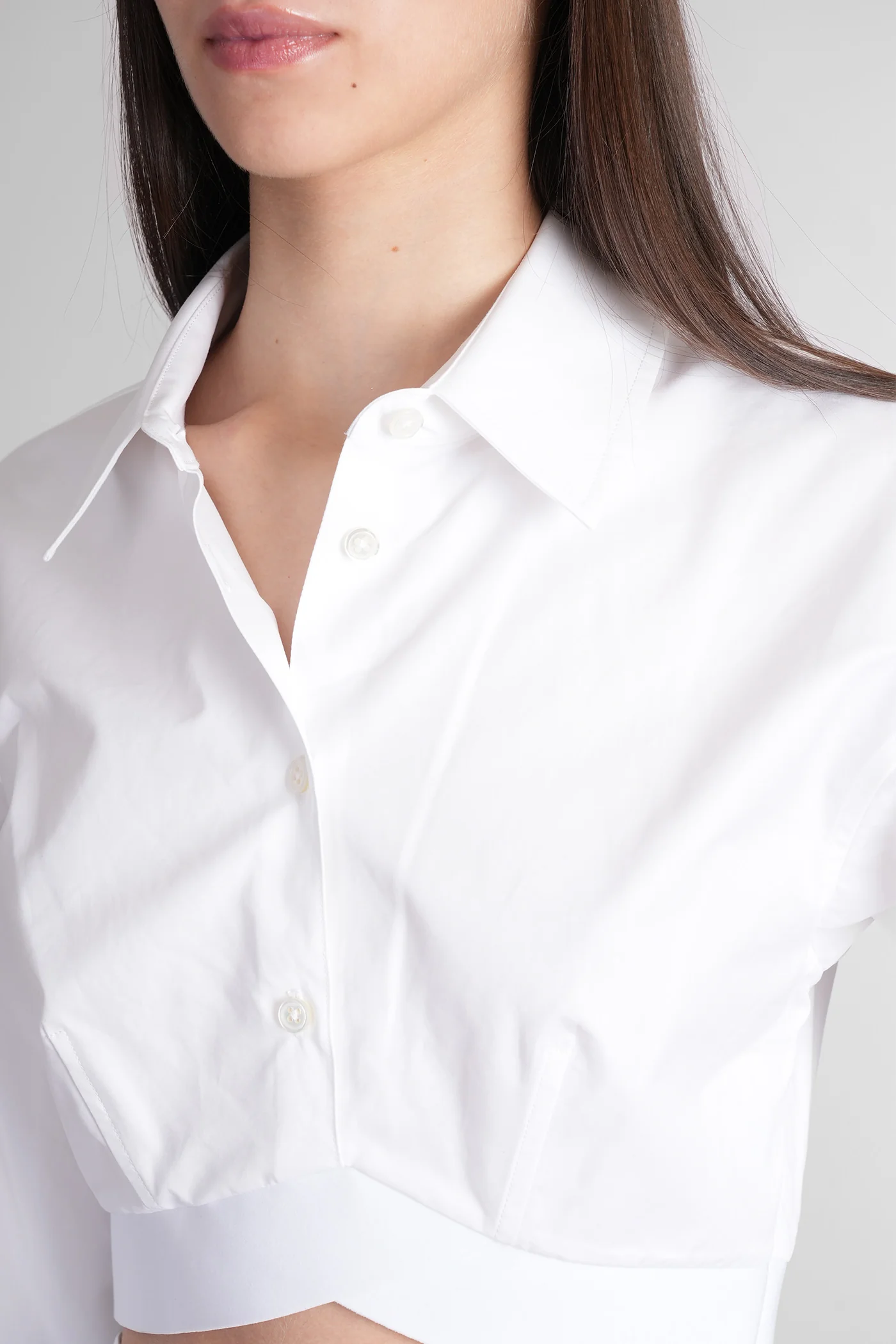 Shirt in white cotton - Image 5