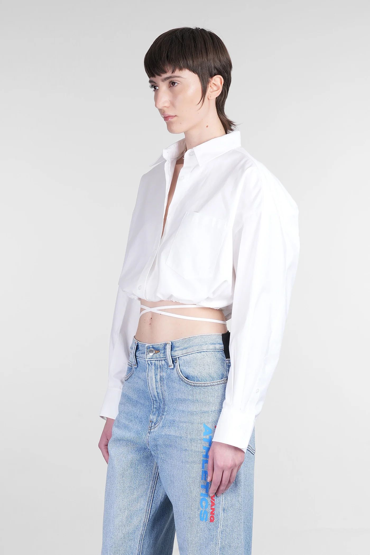 Shirt in white cotton - Image 4