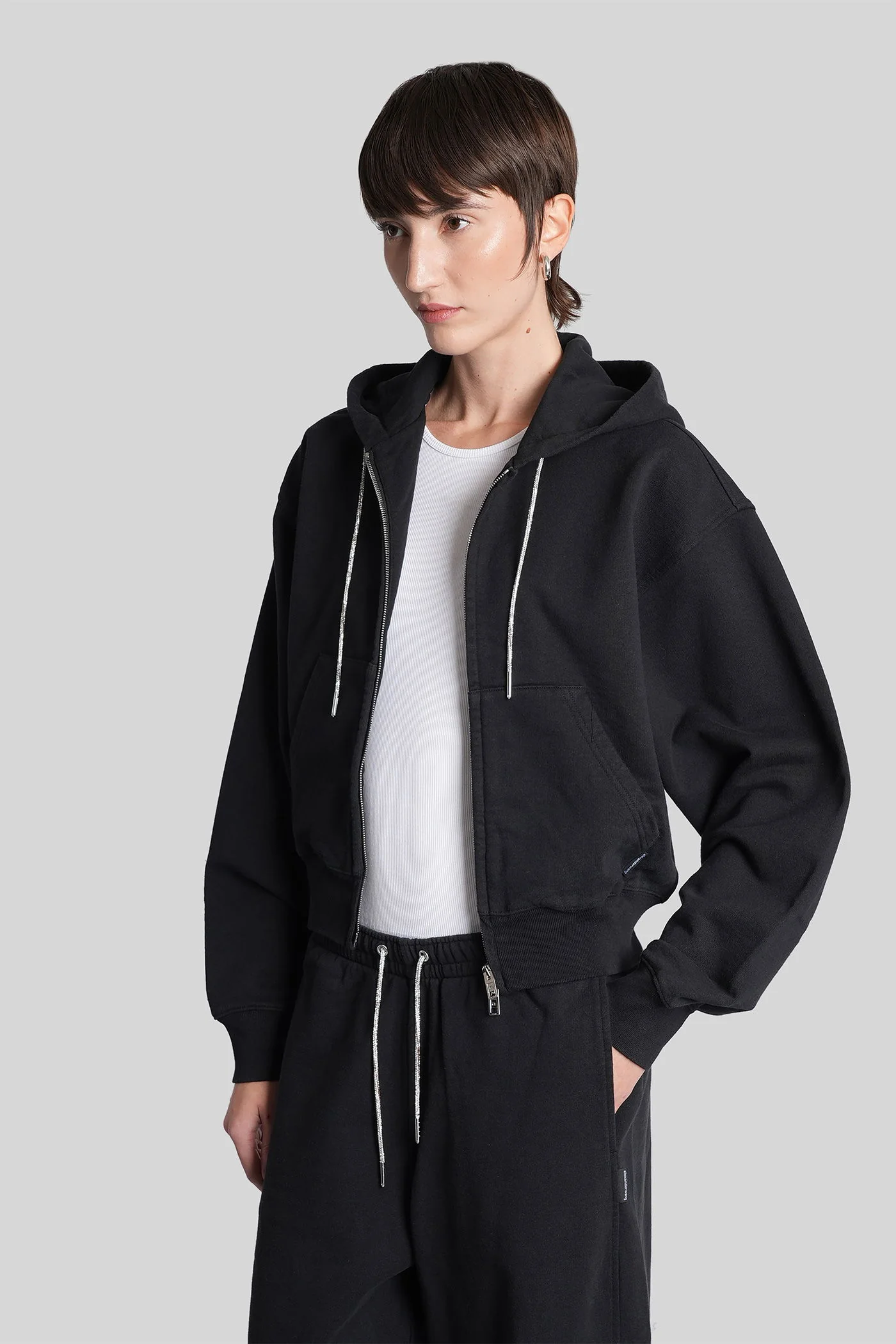 Sweatshirt in black cotton - Image 4