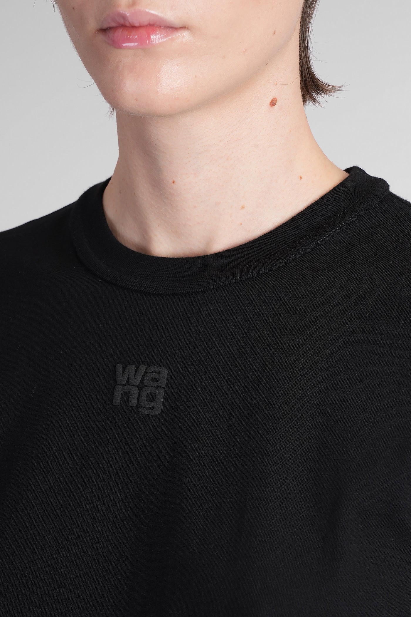 T-Shirt in black cotton - Image 5