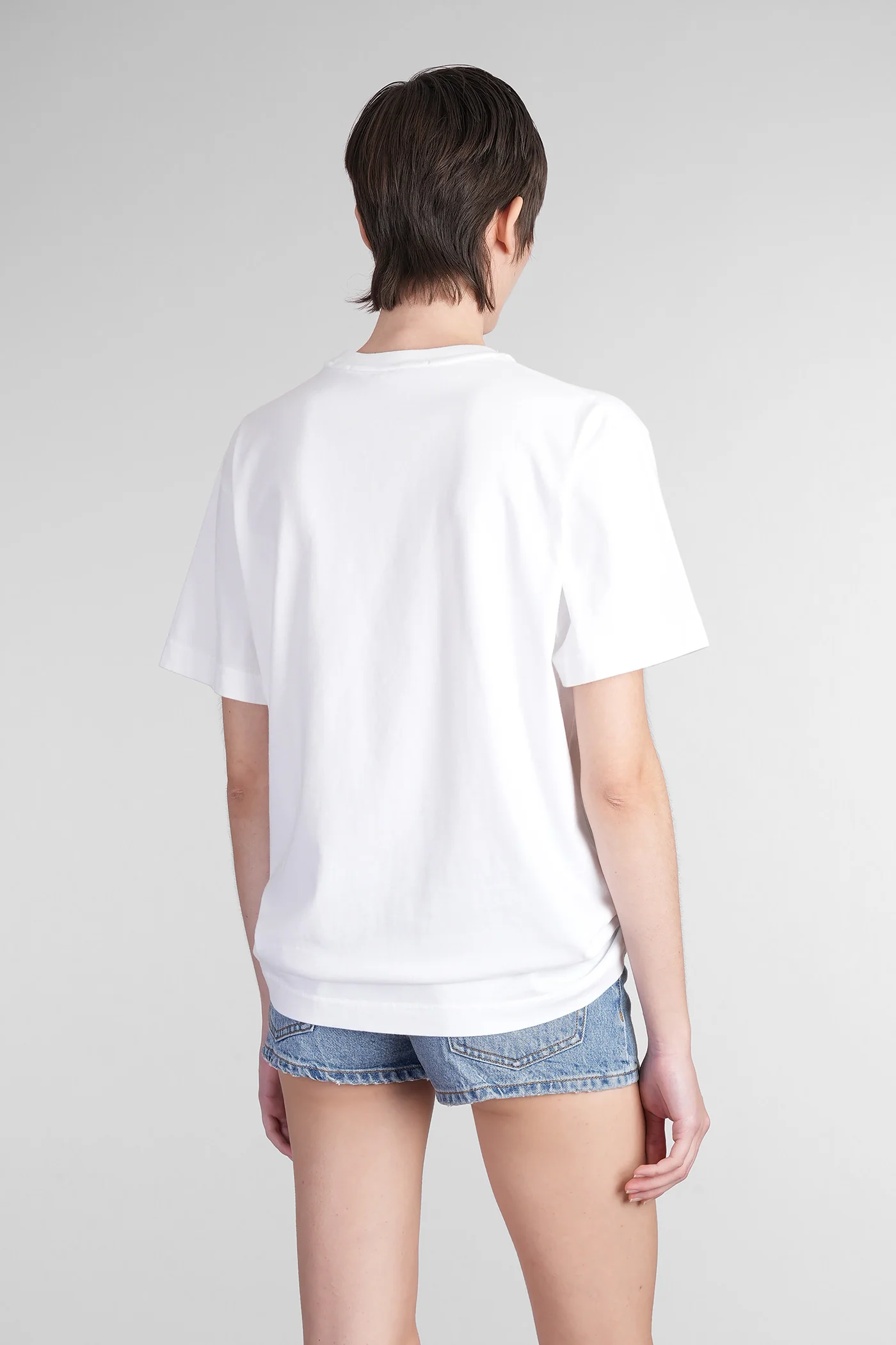 T-Shirt in white cotton - Image 3