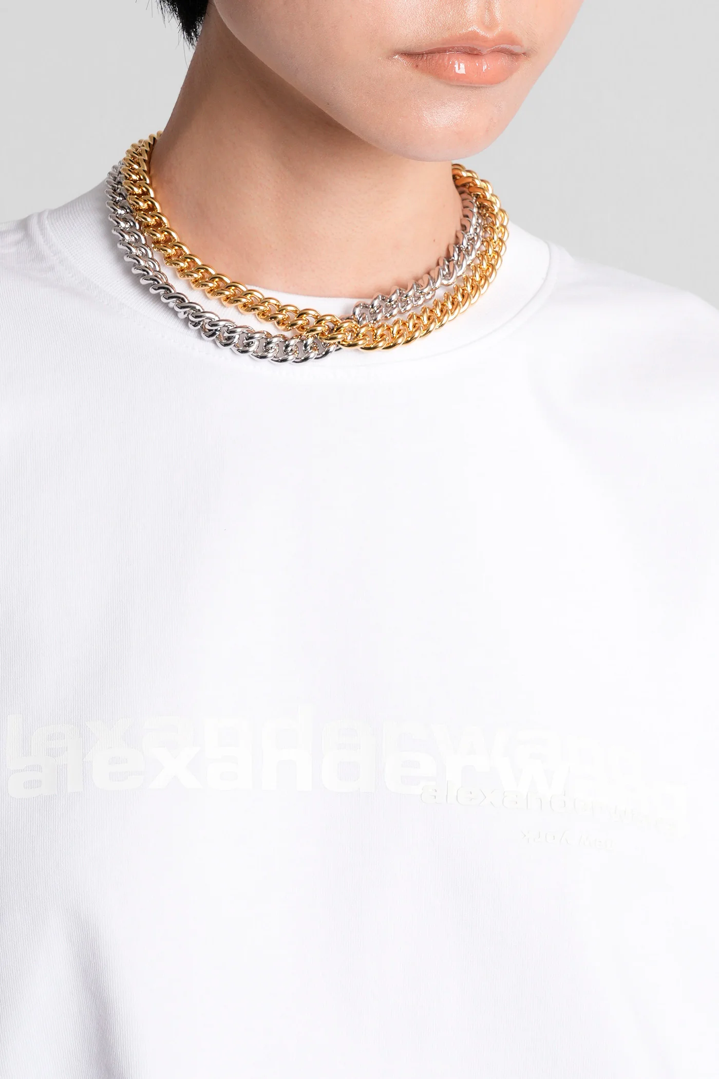 T-Shirt in white cotton - Image 5