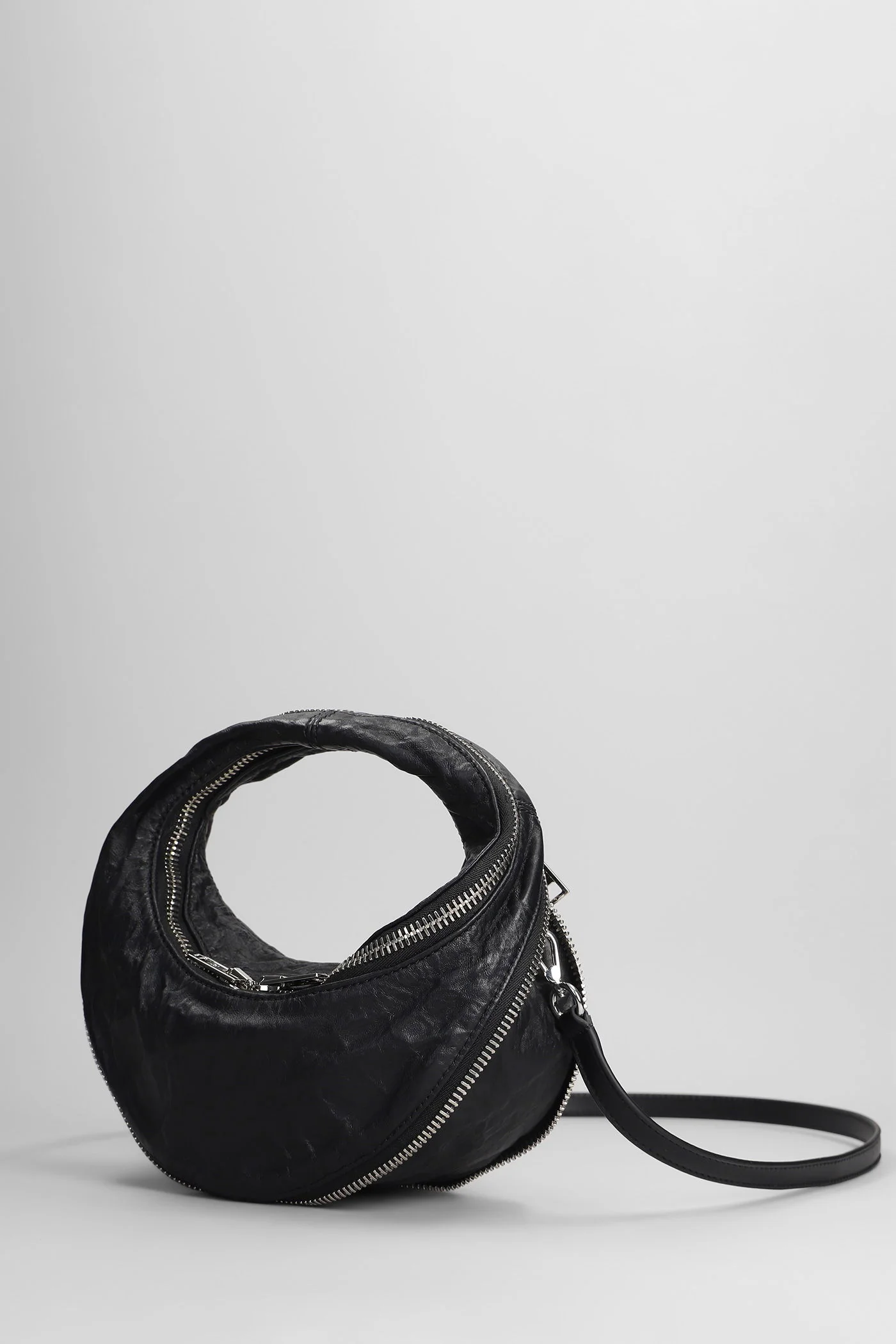 Twist mini bag Shoulder bag in black leather - Image 4
