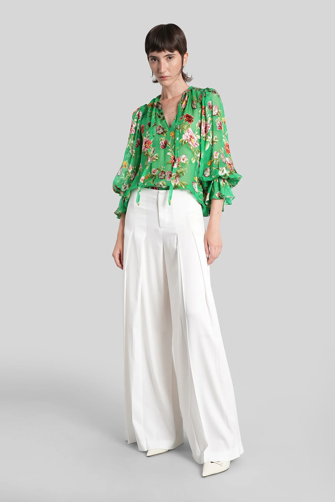 Ainslie Pants in white polyester - Image 2
