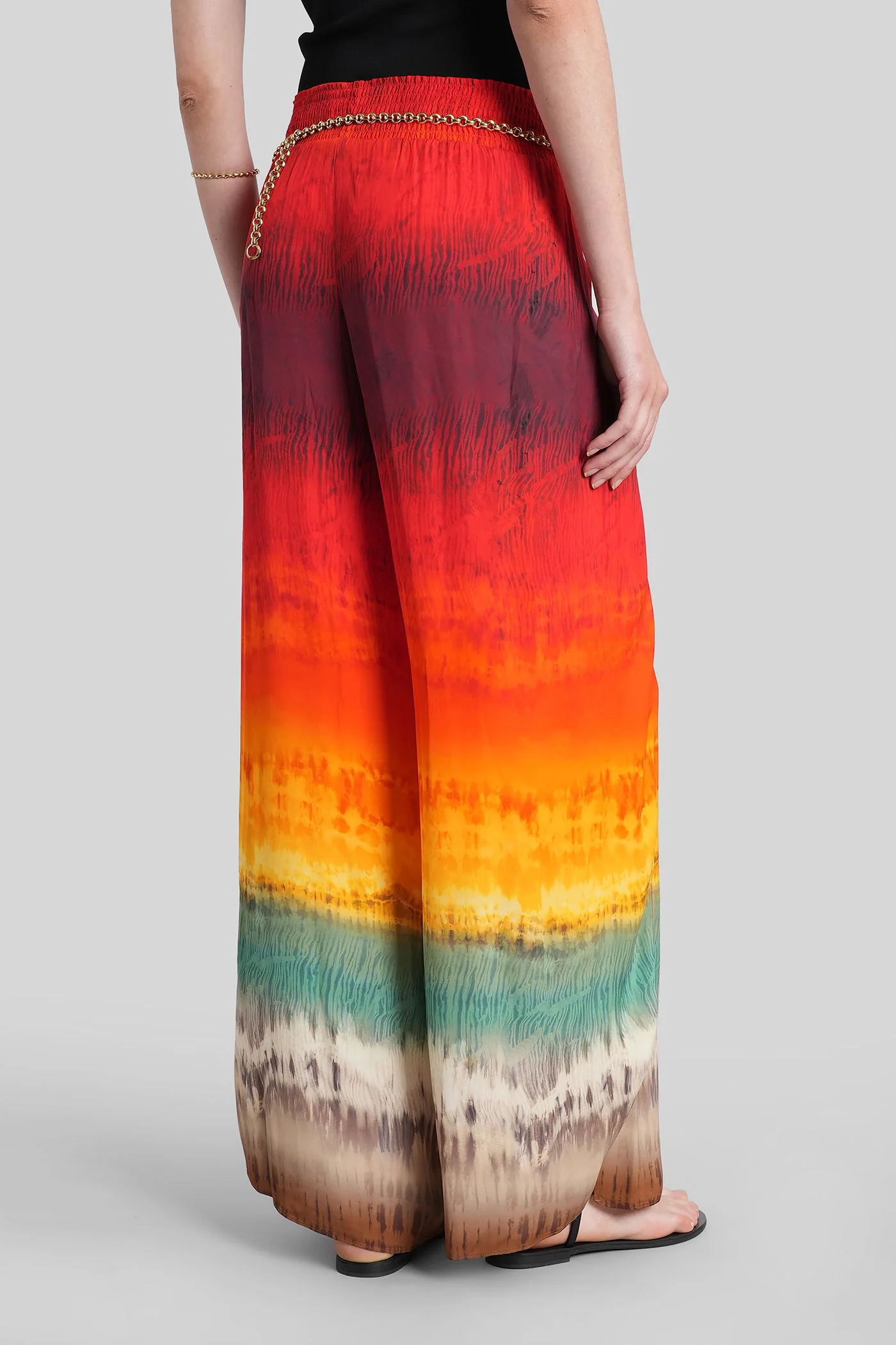 Larissa Pants in red viscose - Image 3