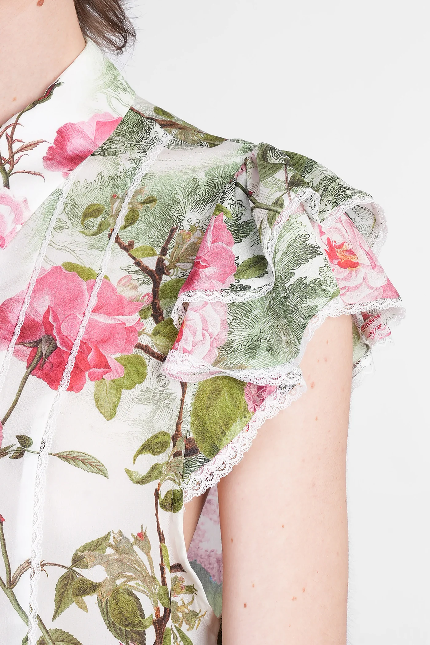 Minda Blouse in white silk - Image 5