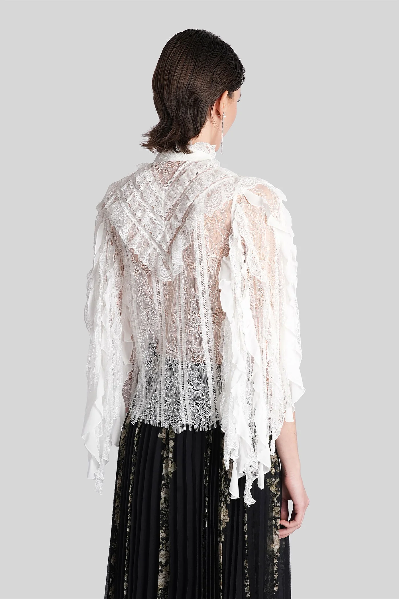 Rheba Shirt in white nylon - Image 2