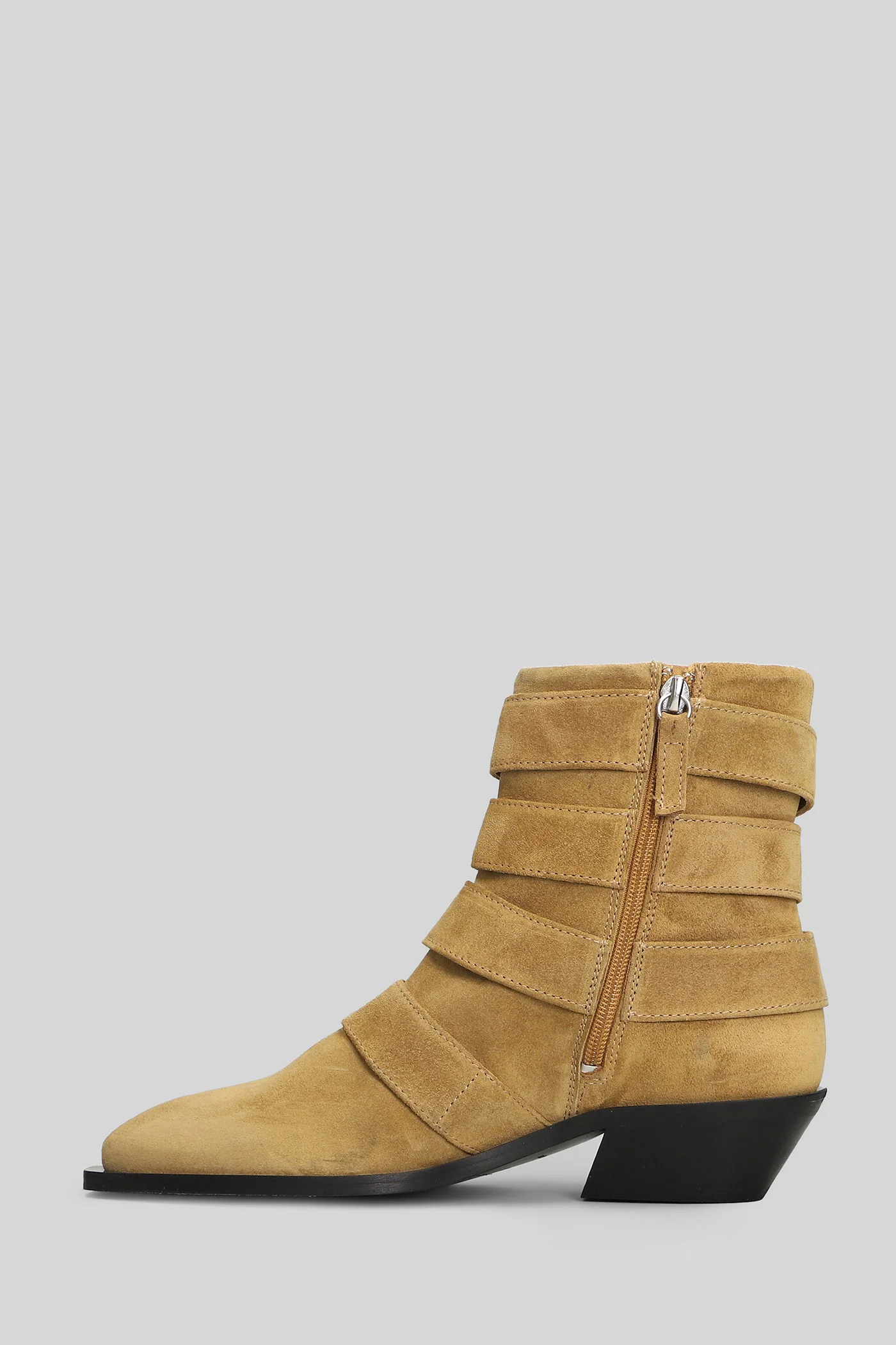 Eras Ankle boots in Camel suede - Image 3