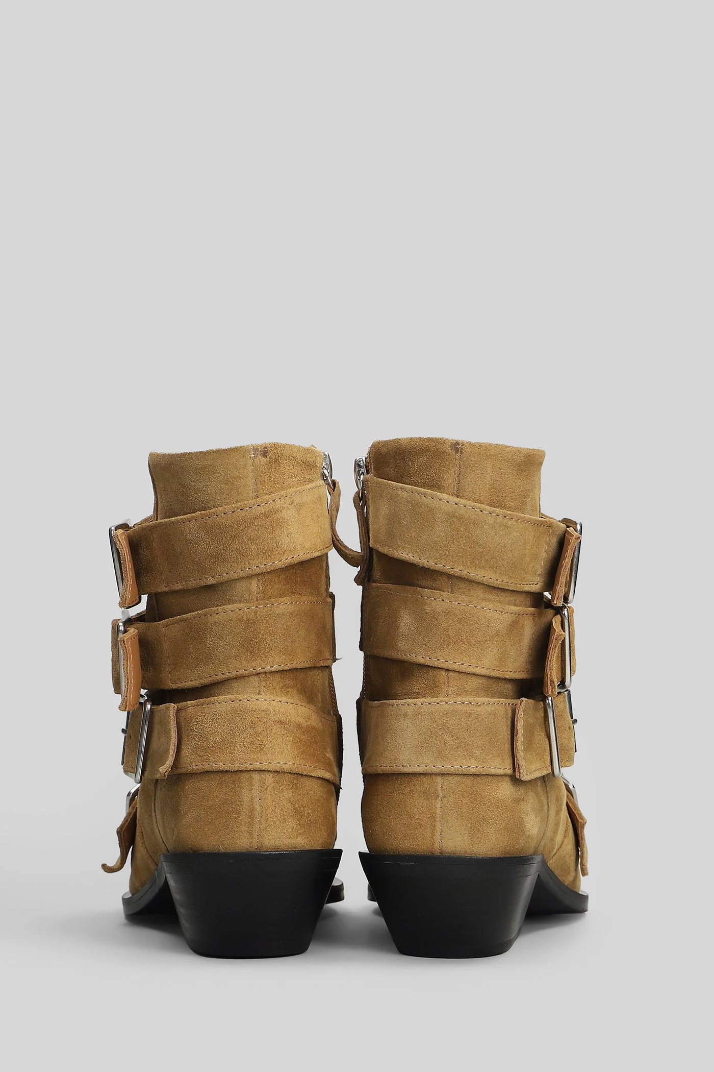Eras Ankle boots in Camel suede - Image 4