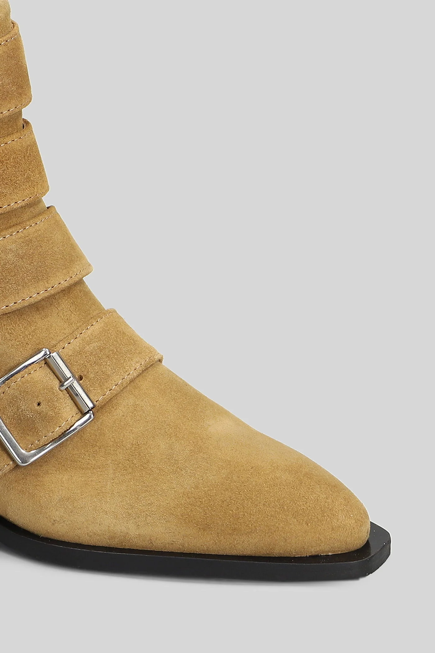 Eras Ankle boots in Camel suede - Image 5