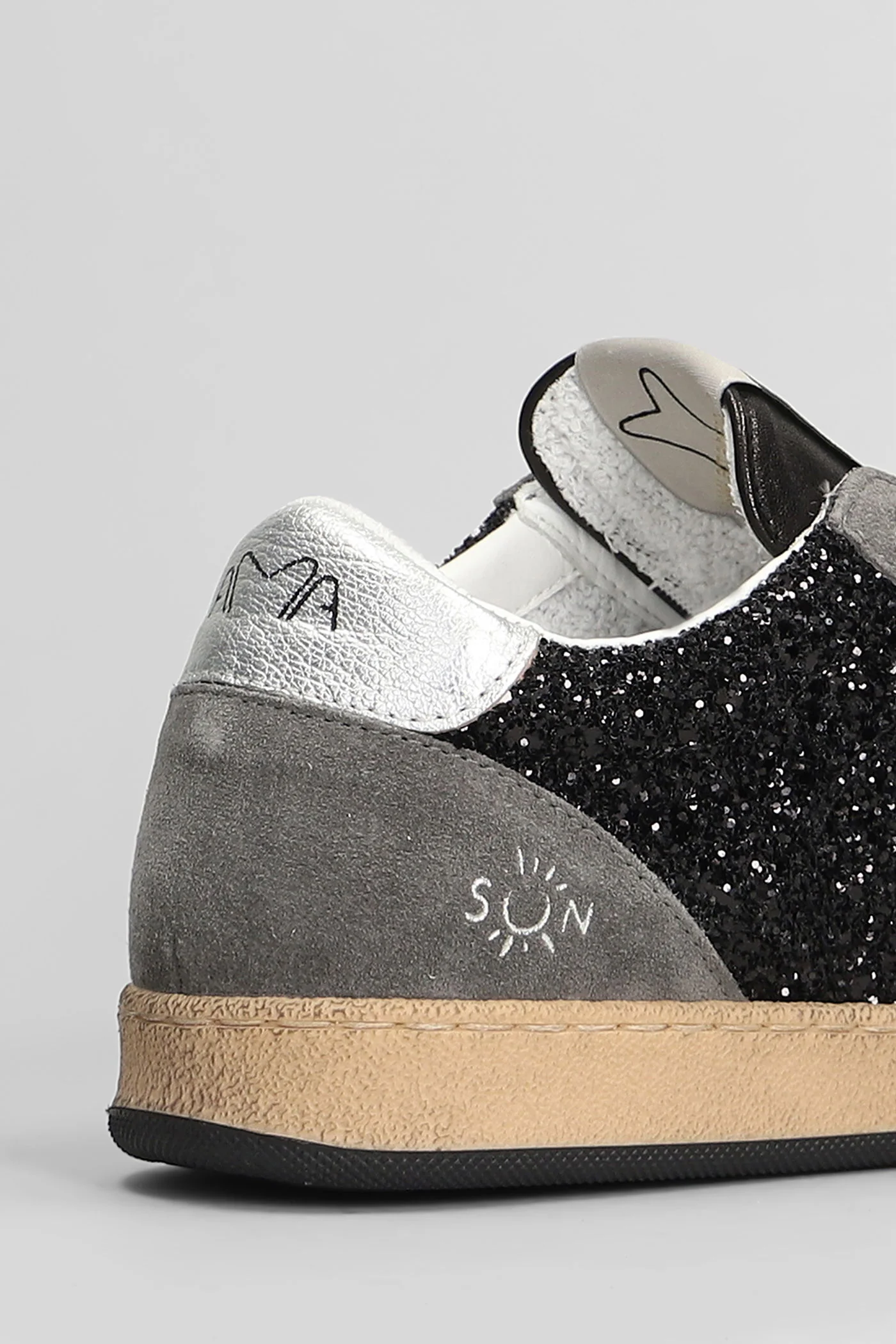 Sneakers in grey glitter - Image 5