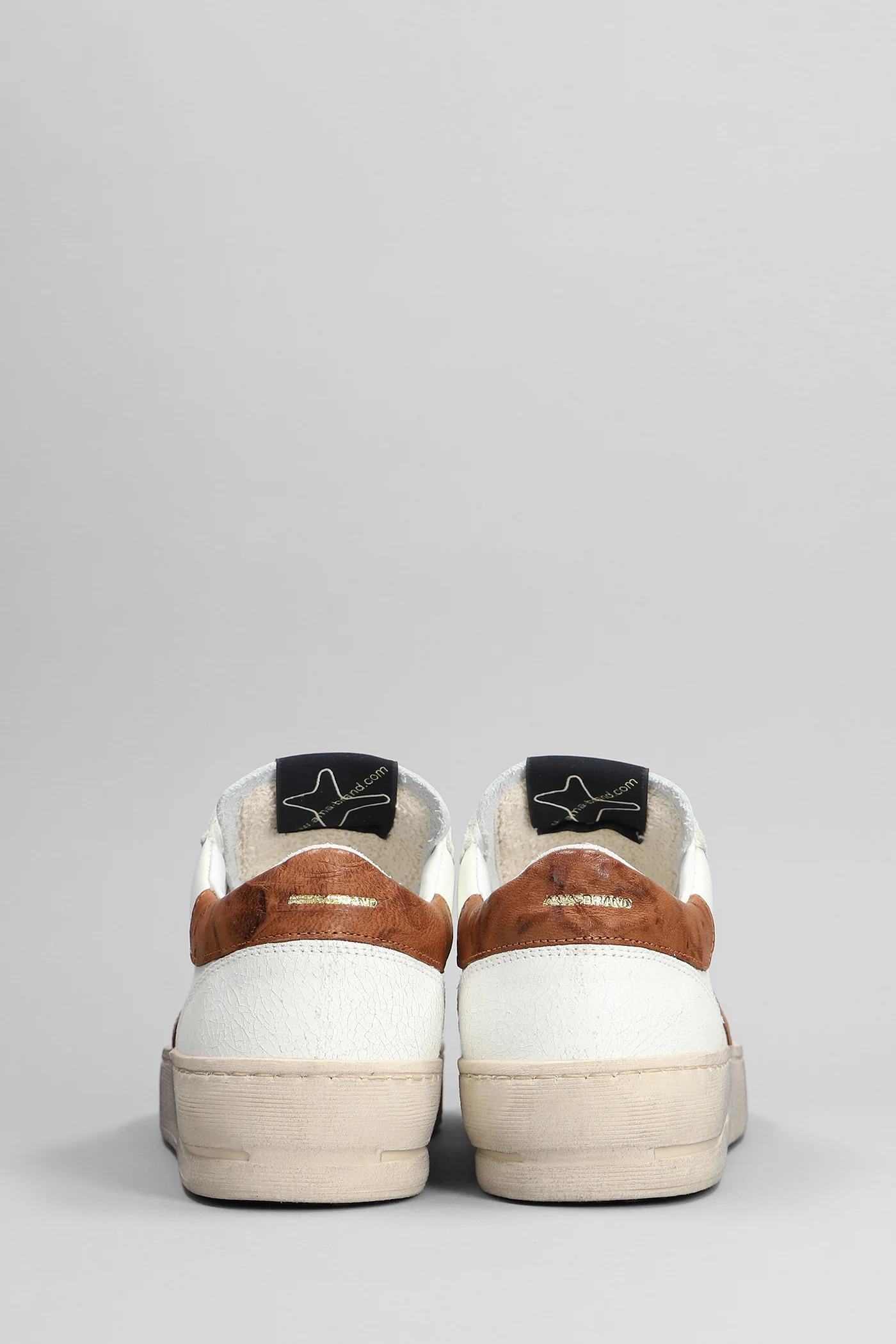 Sneakers in white leather - Image 4