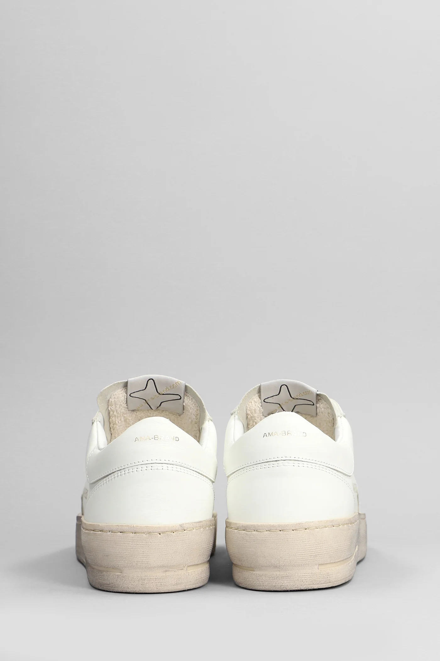 Sneakers in white leather - Image 4