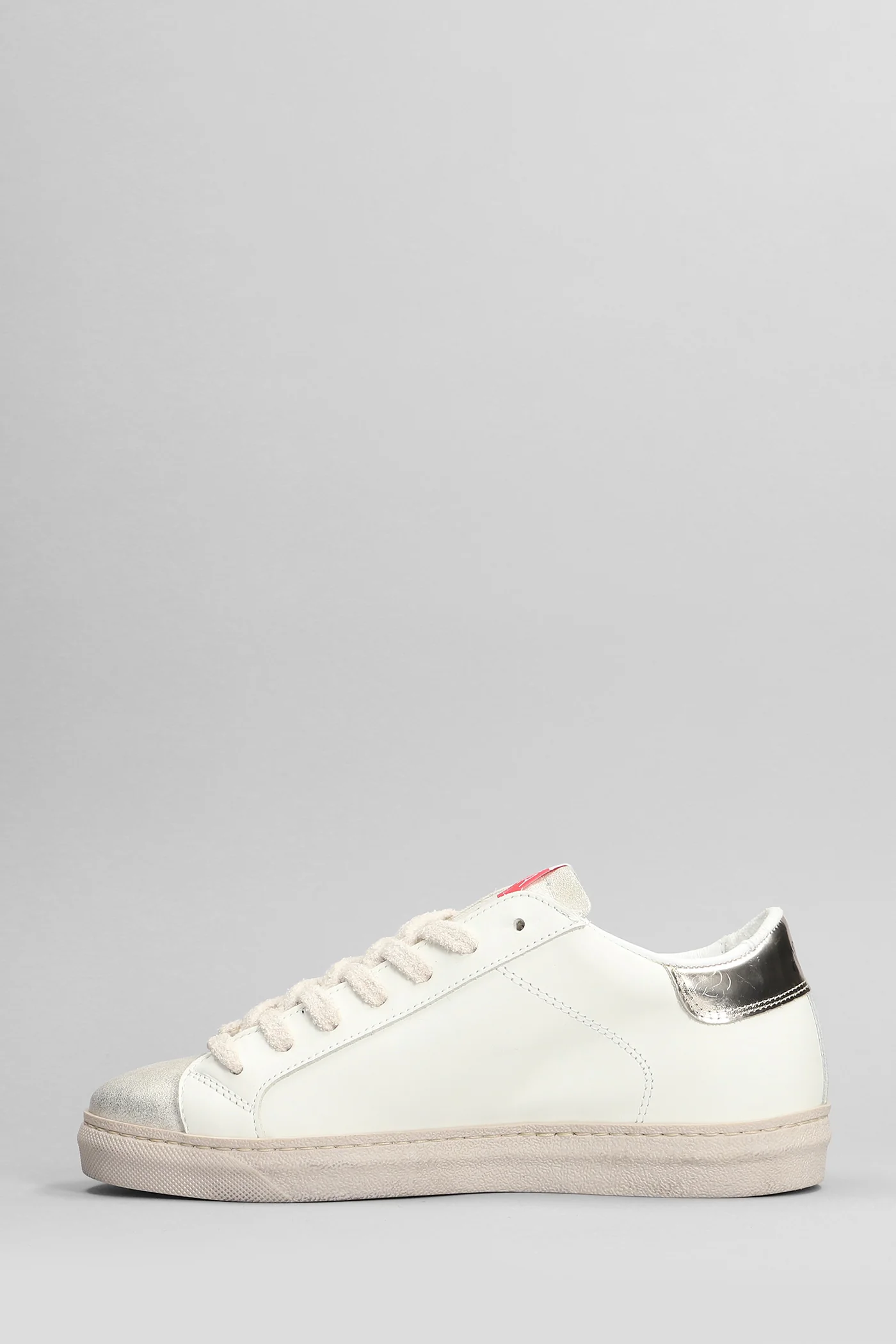 Sneakers in white leather - Image 3