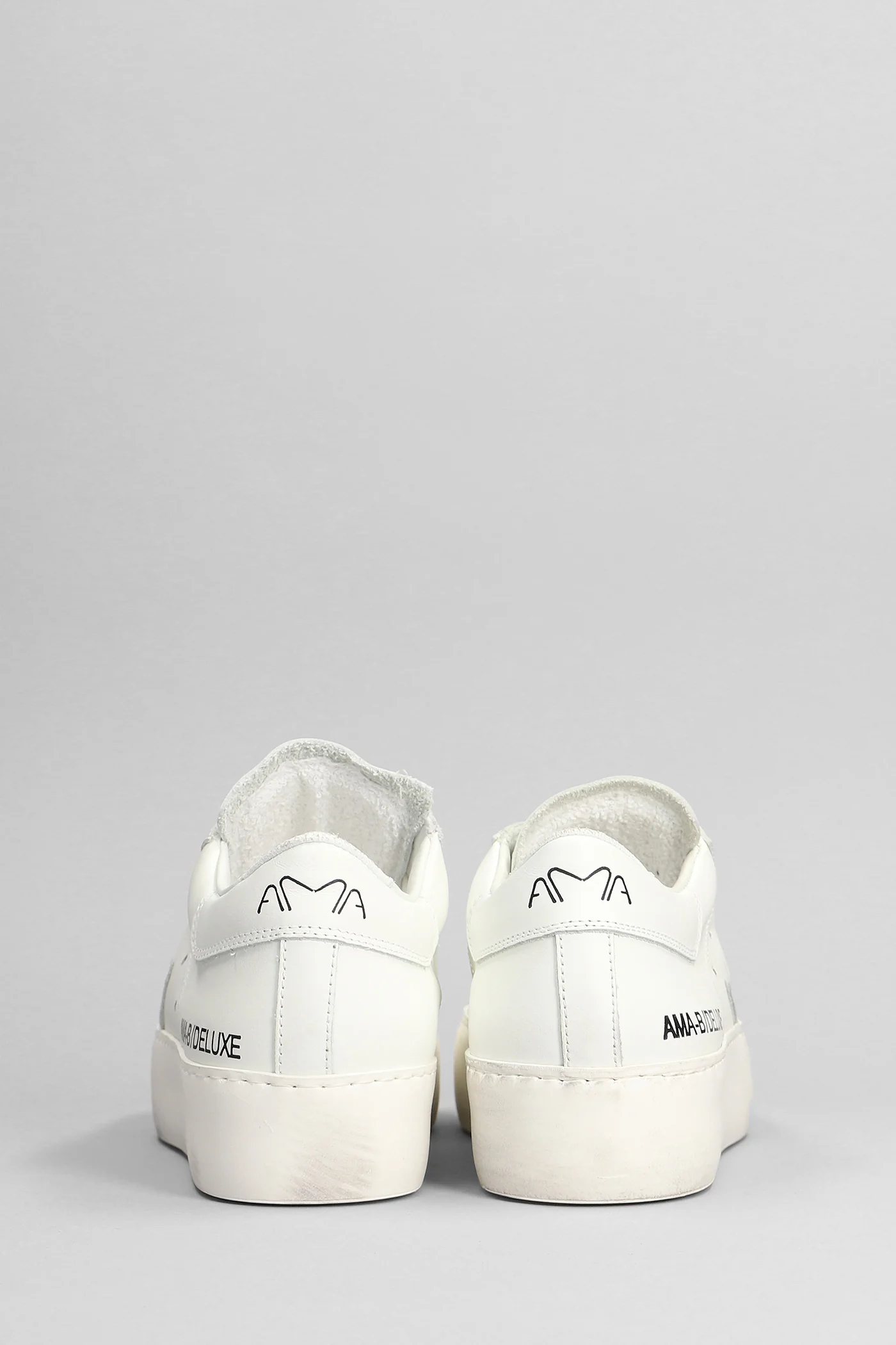 Sneakers in white leather - Image 4