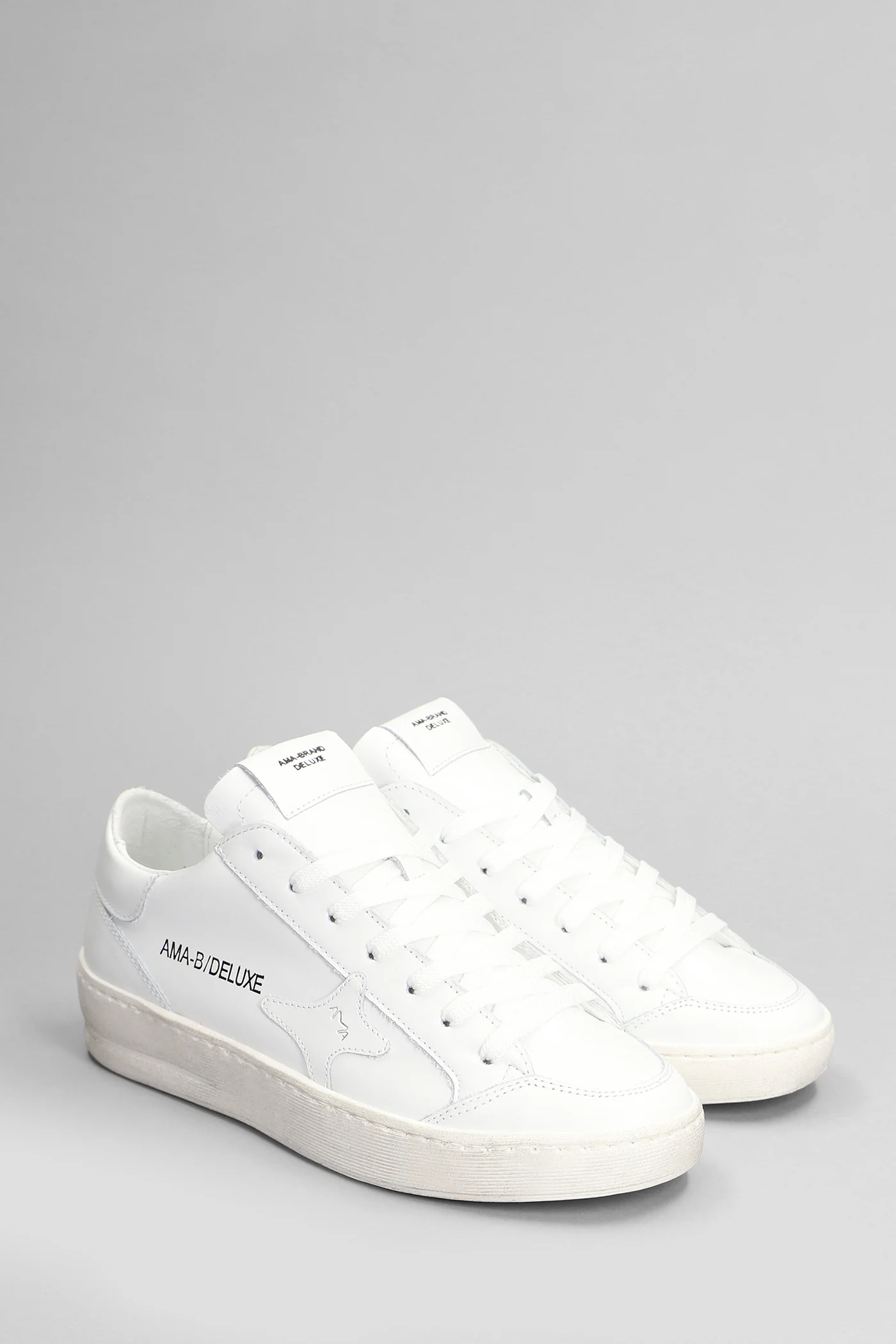 Sneakers in white leather - Image 2