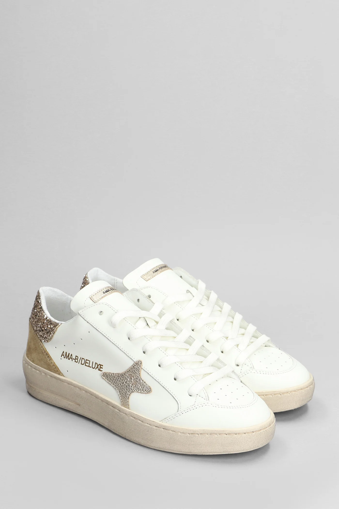 Sneakers in white leather - Image 2