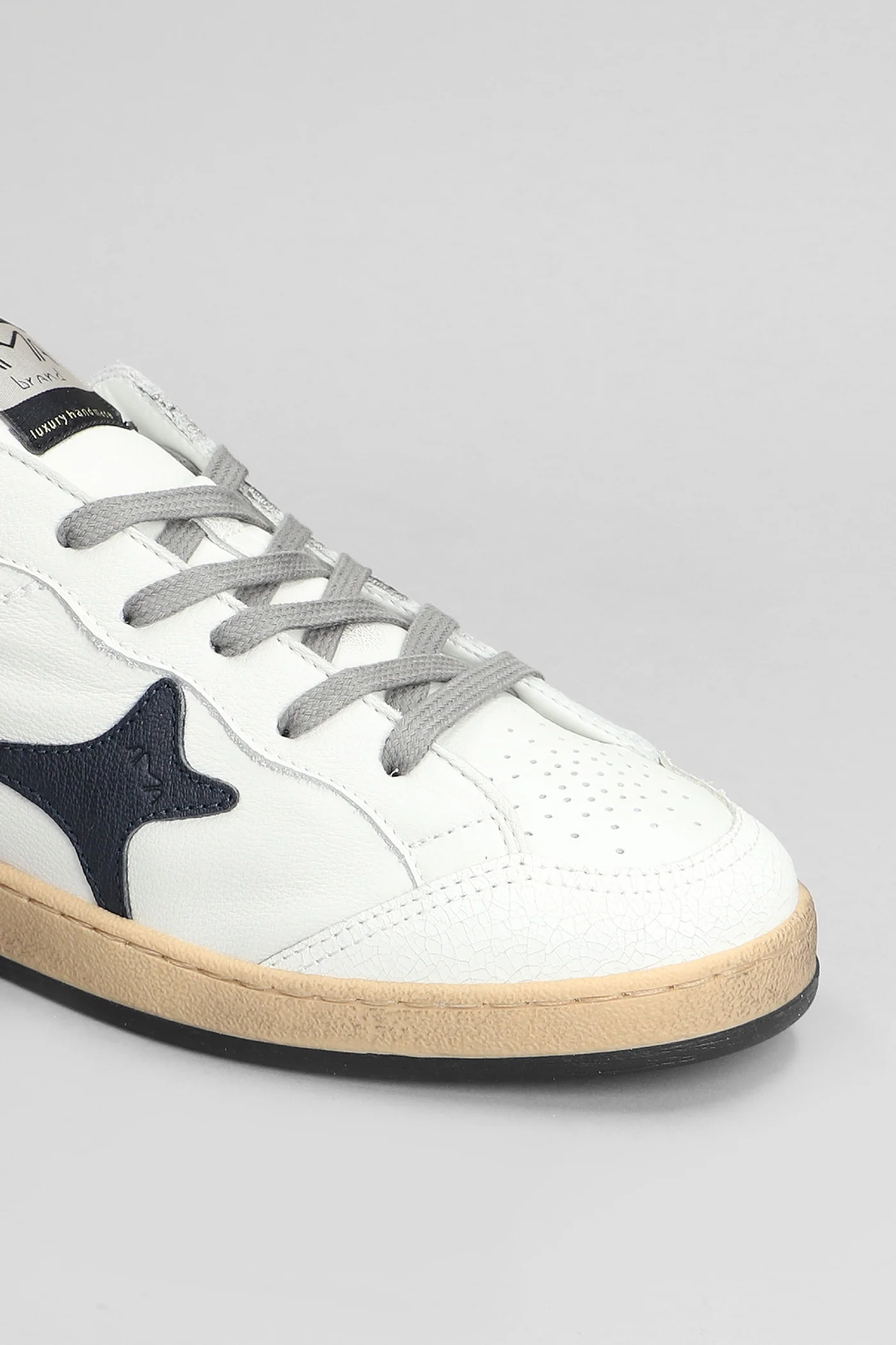 Sneakers in white leather - Image 5