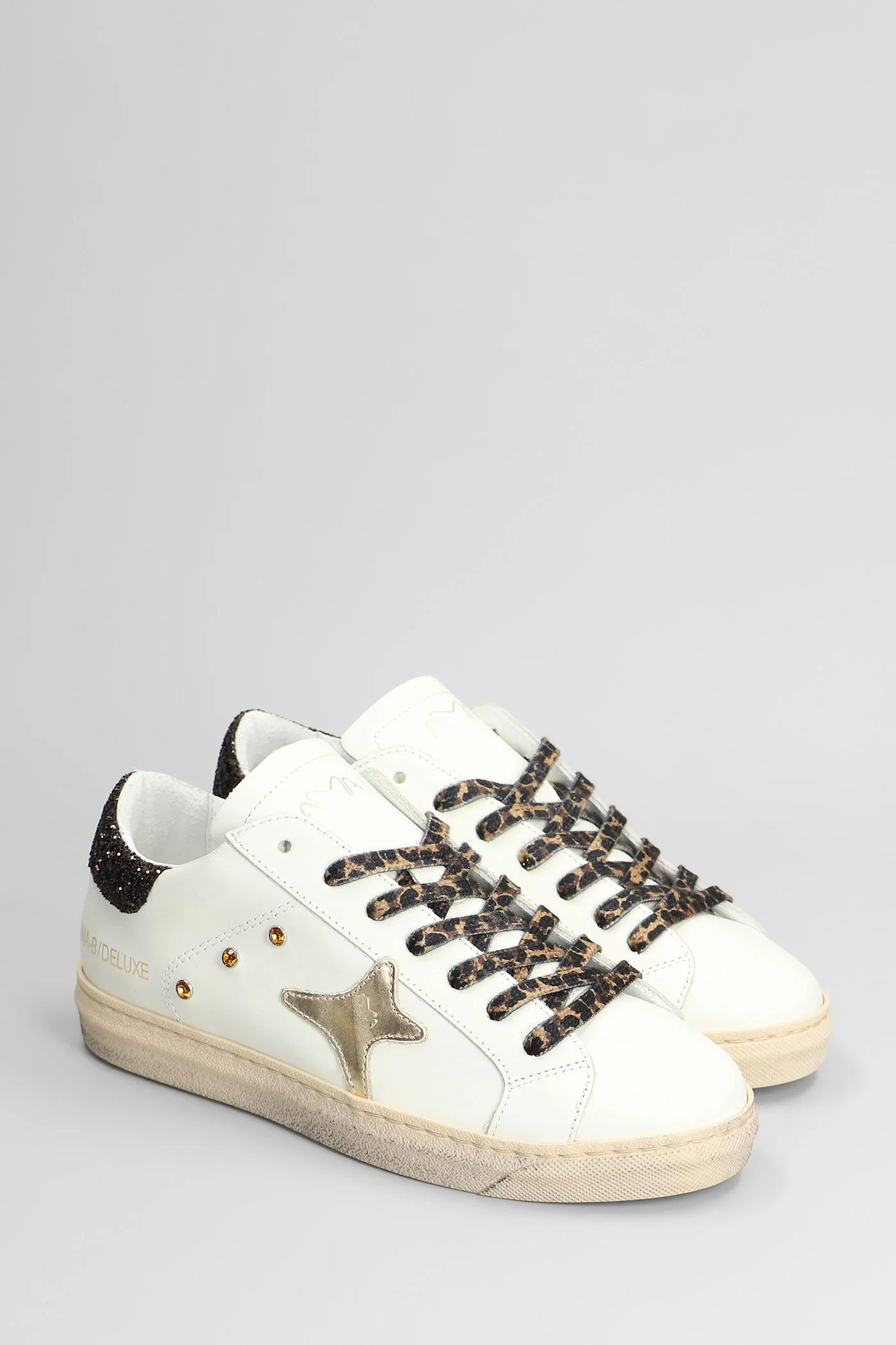 Sneakers in white leather - Image 2