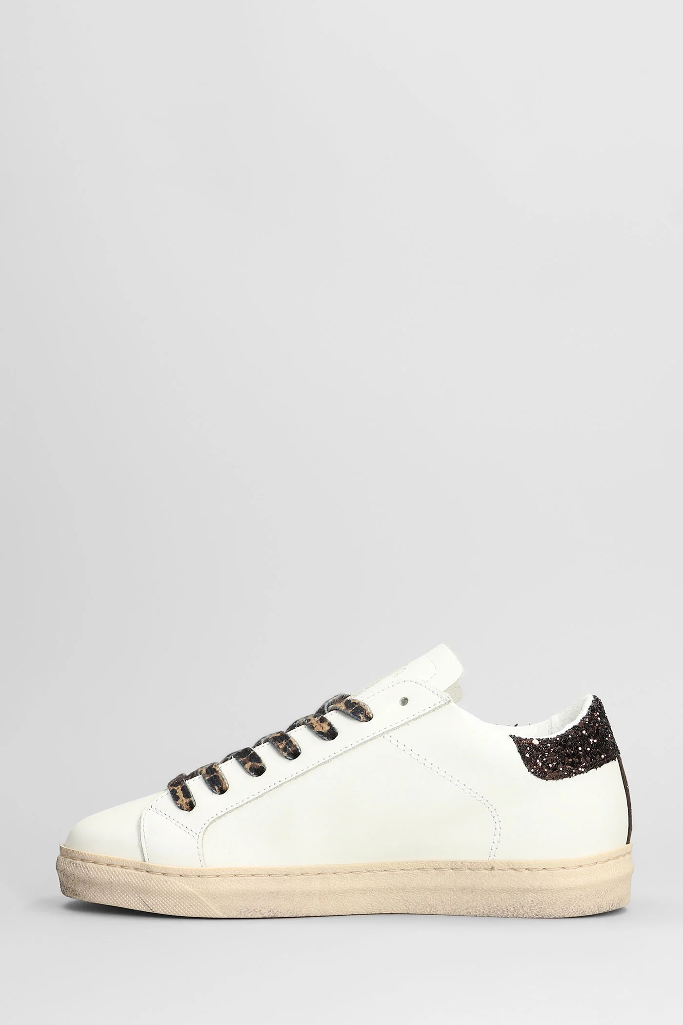 Sneakers in white leather - Image 3