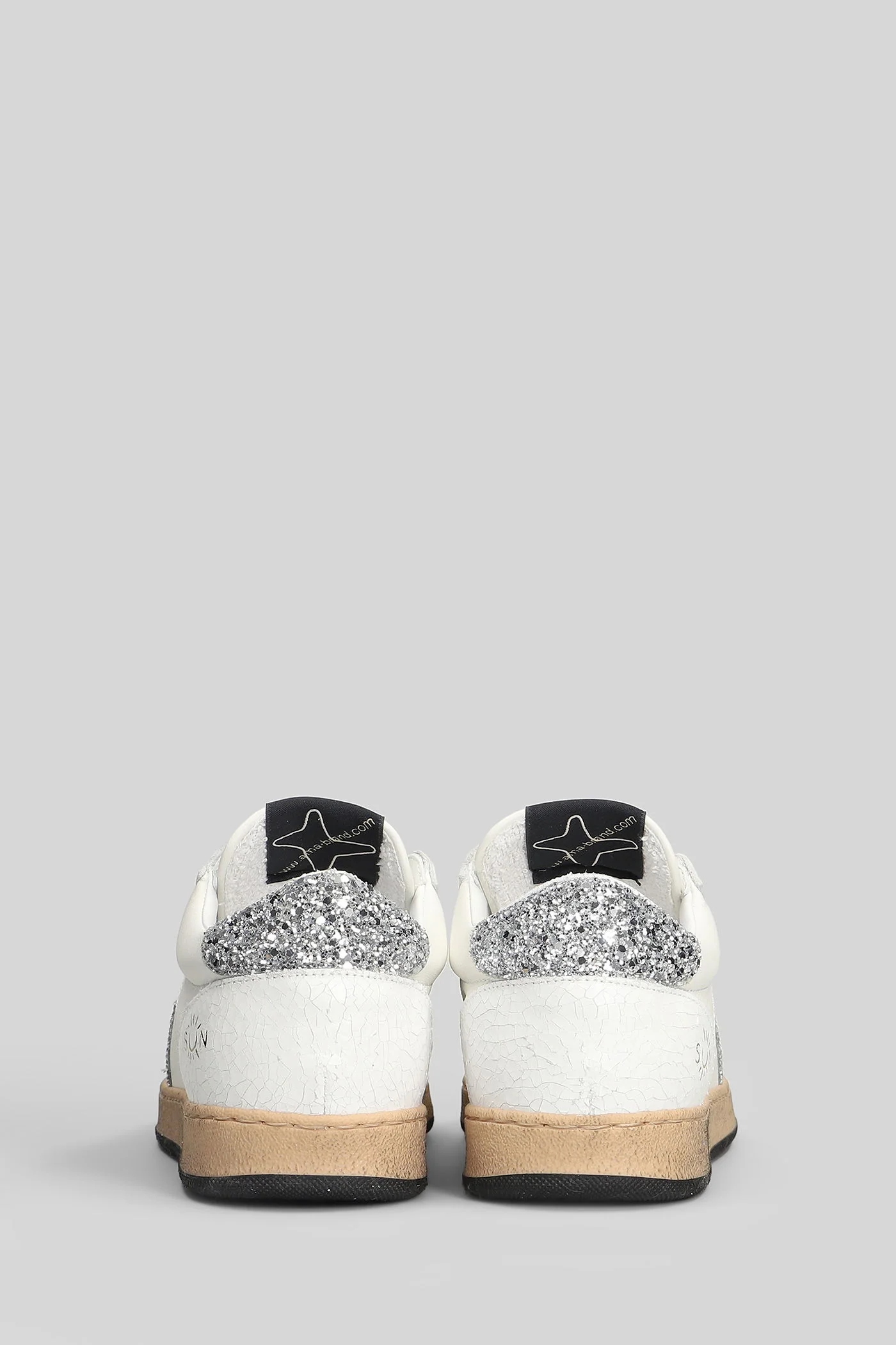 Sneakers in white leather - Image 4
