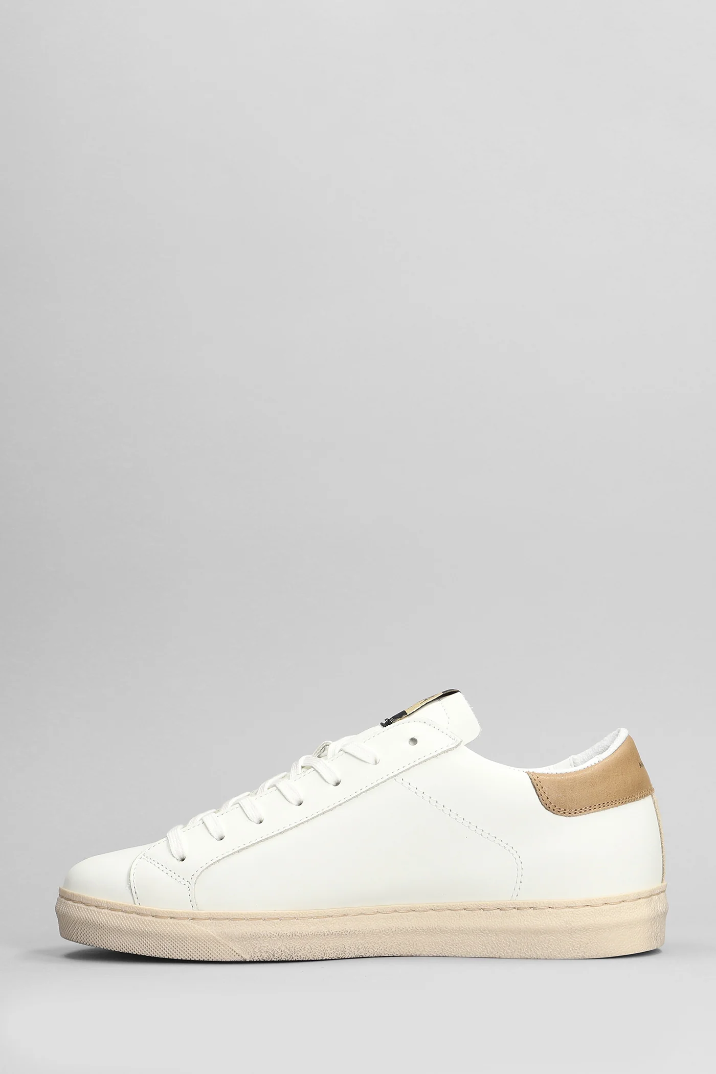 Sneakers in white leather - Image 3