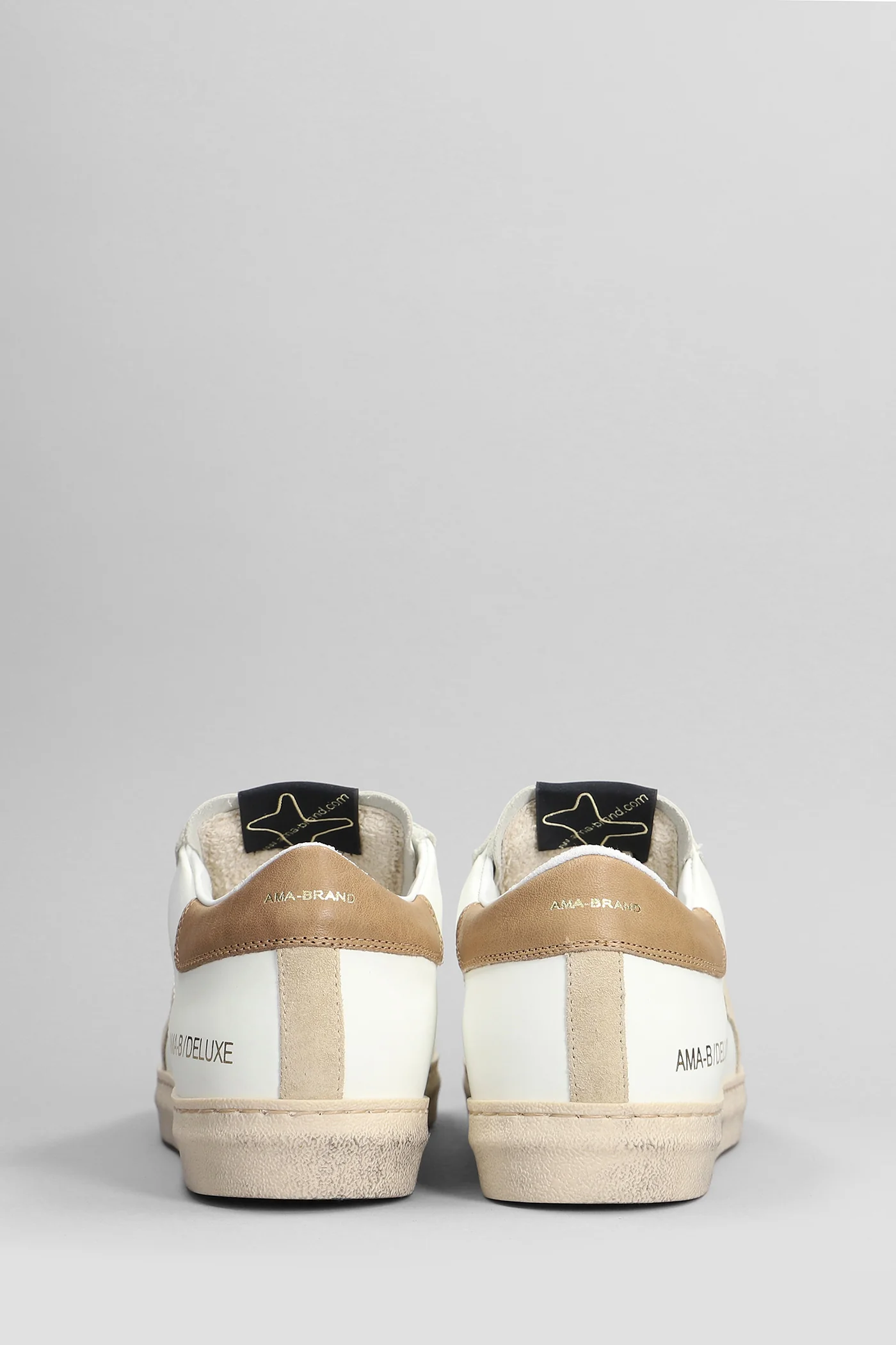 Sneakers in white leather - Image 4