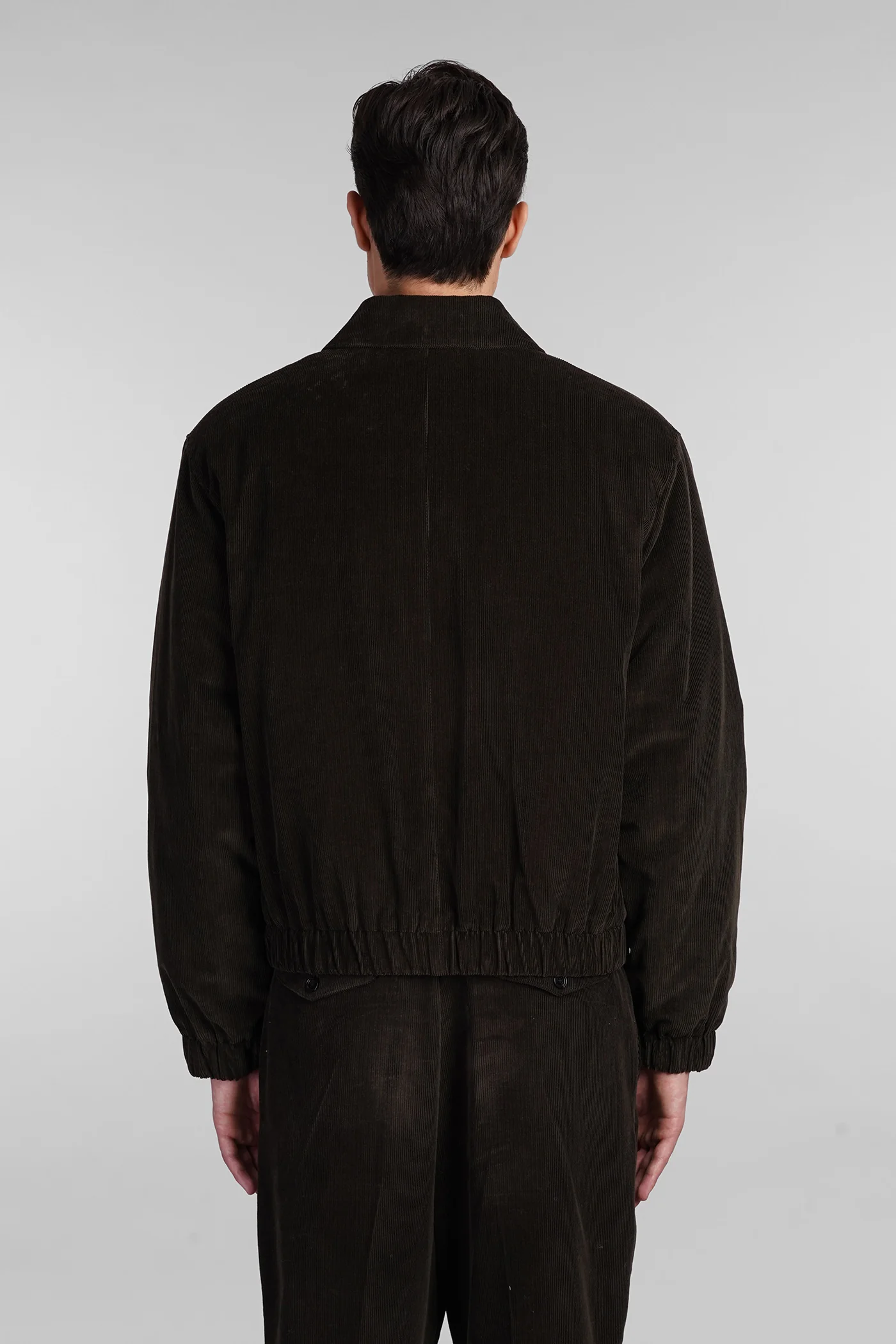 Bomber Jacket in green cotton - Image 3