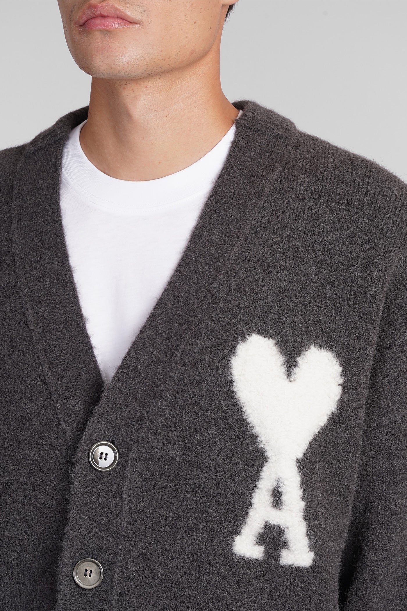 Cardigan in grey wool - Image 5