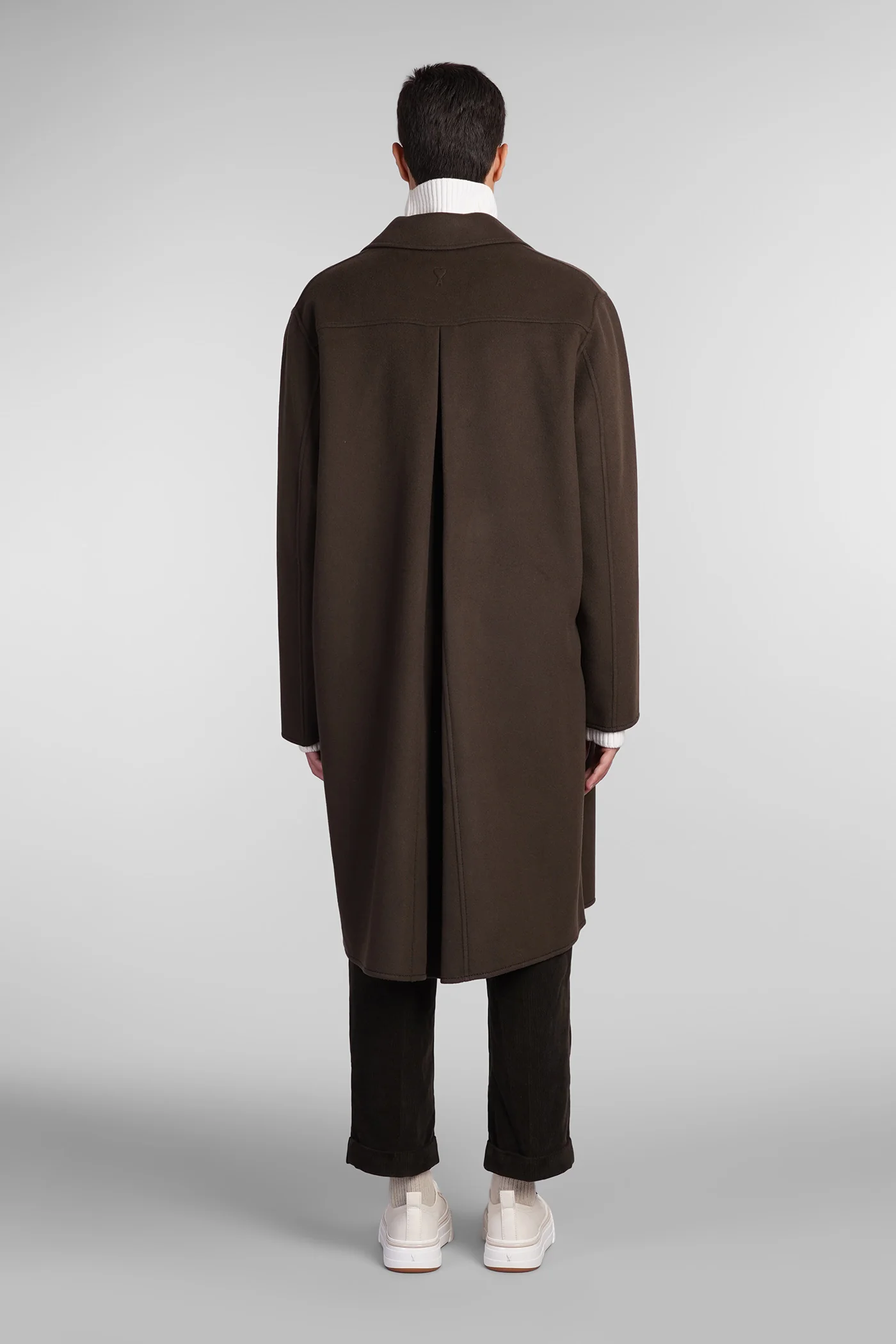 Coat in brown wool - Image 3